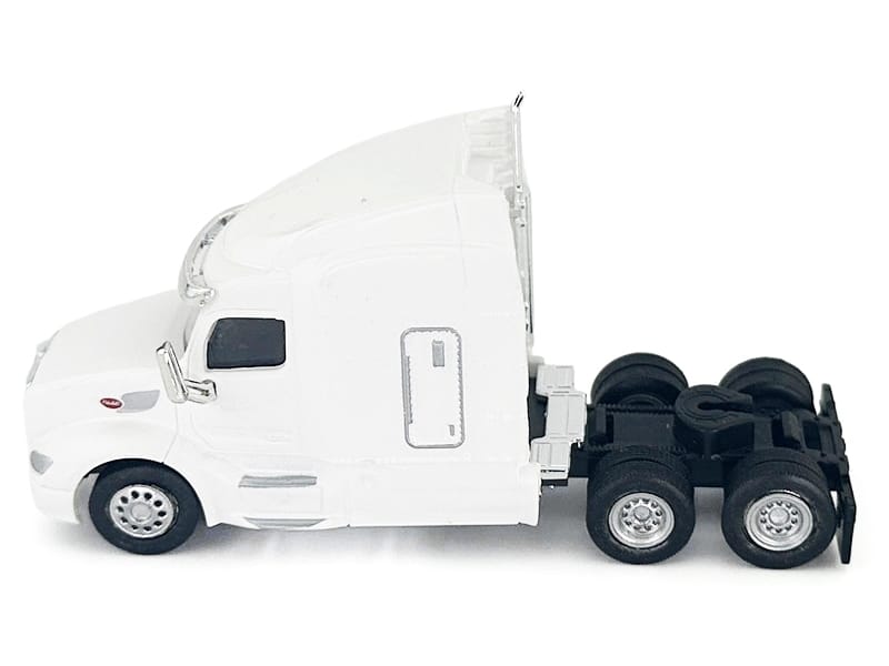 Peterbilt 579 Sleeper Cab White 1/87 (HO) Plastic Model Car by HO Logistics - Image 3