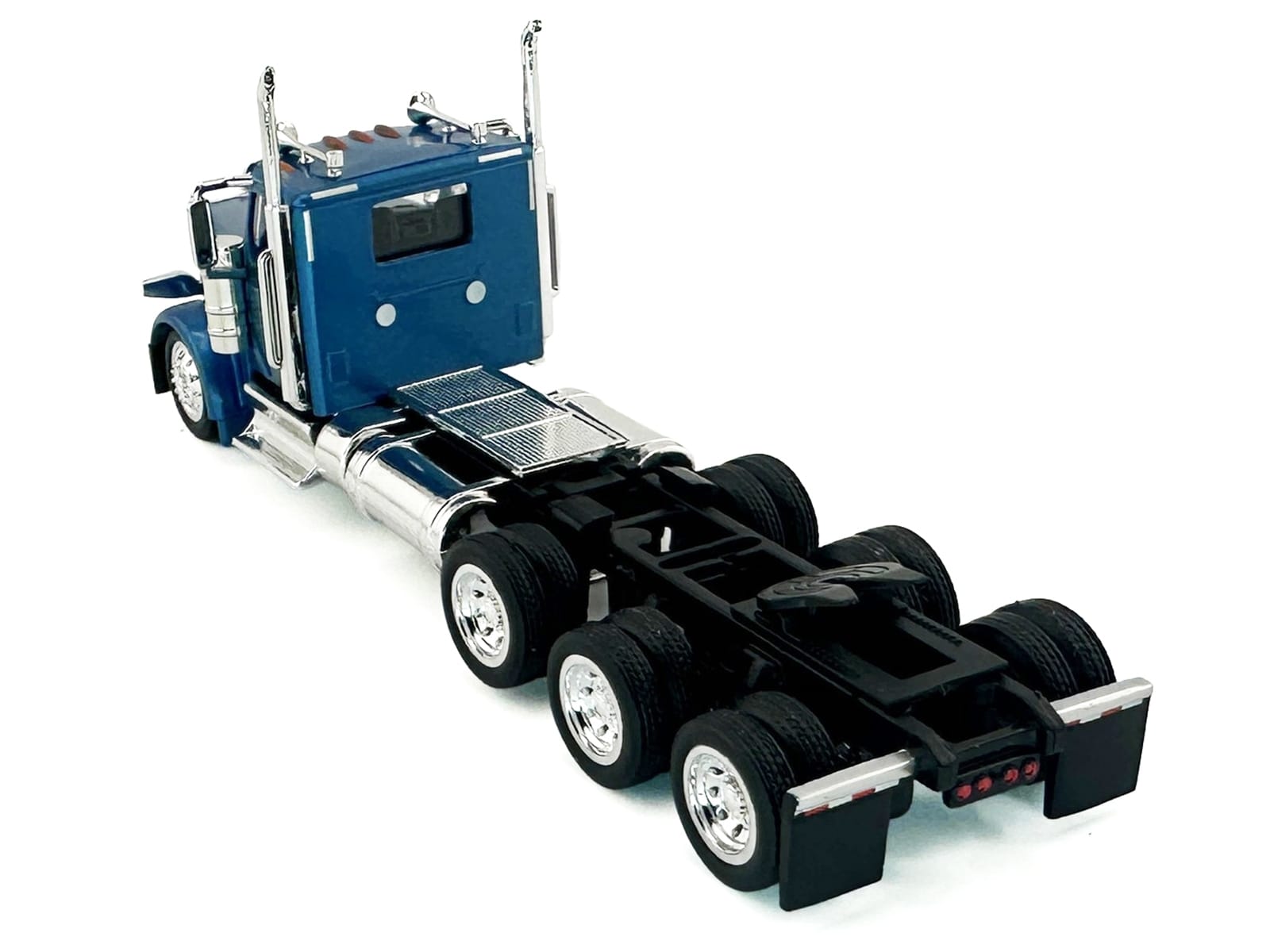 Peterbilt 589 3-Axel Day Cab Blue Metallic 1/87 (HO) Plastic Model Car by HO Logistics - Image 3