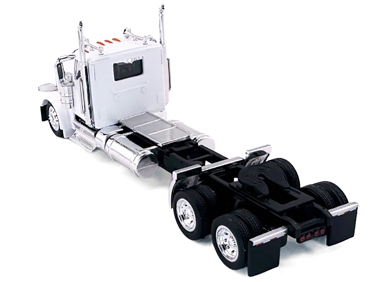 Peterbilt 589 2-Axel Day Cab White 1/87 (HO) Plastic Model Car by HO Logistics - Image 3