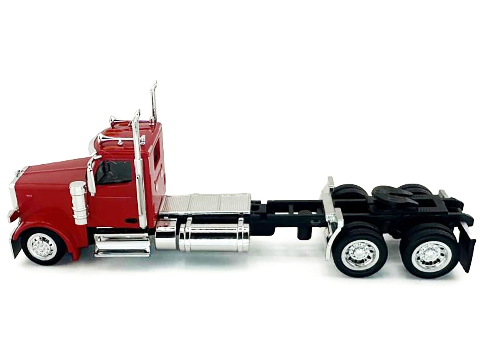 Peterbilt 589 2-Axel Day Cab Red 1/87 (HO) Plastic Model Car by HO Logistics - Image 2