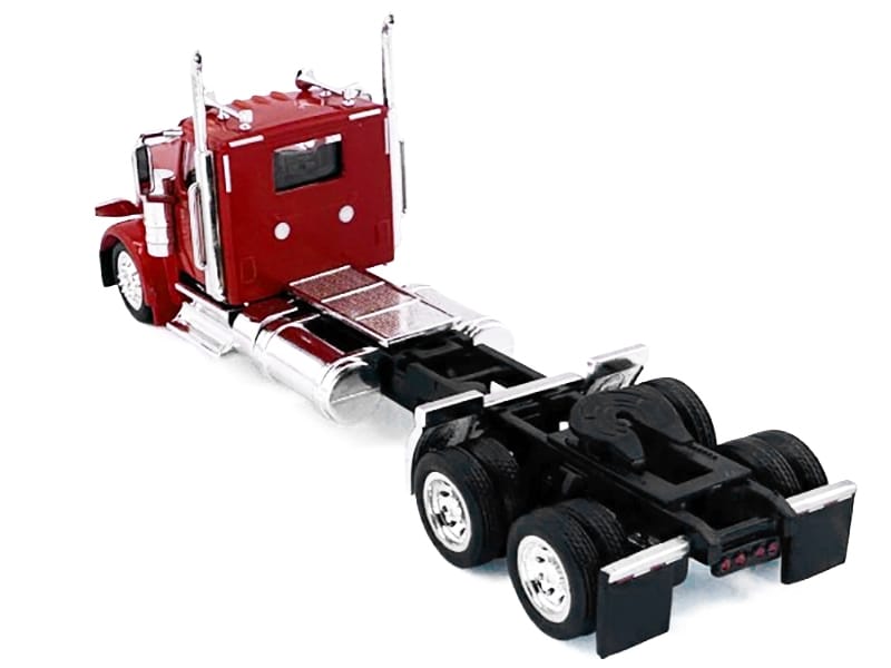 Peterbilt 589 2-Axel Day Cab Red 1/87 (HO) Plastic Model Car by HO Logistics - Image 3