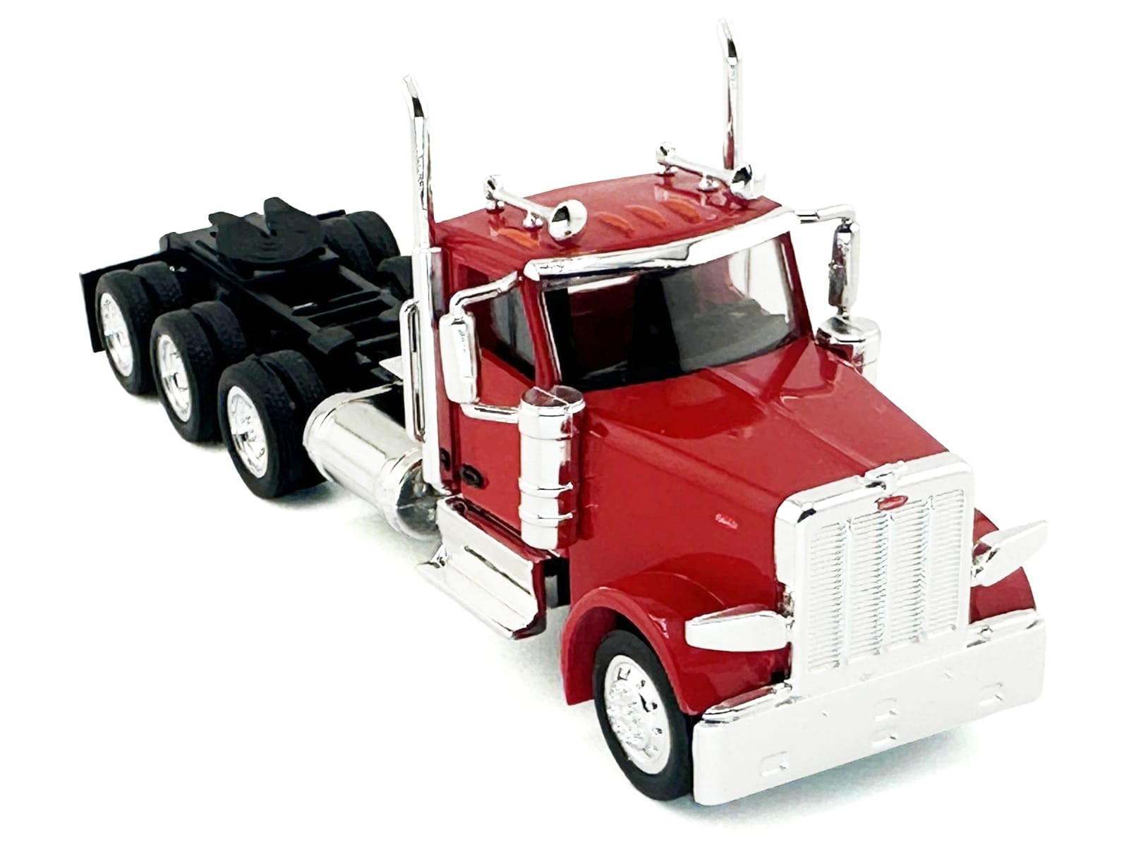 Peterbilt 589 3-Axel Day Cab Red 1/87 (HO) Plastic Model Car by HO Logistics - Image 2
