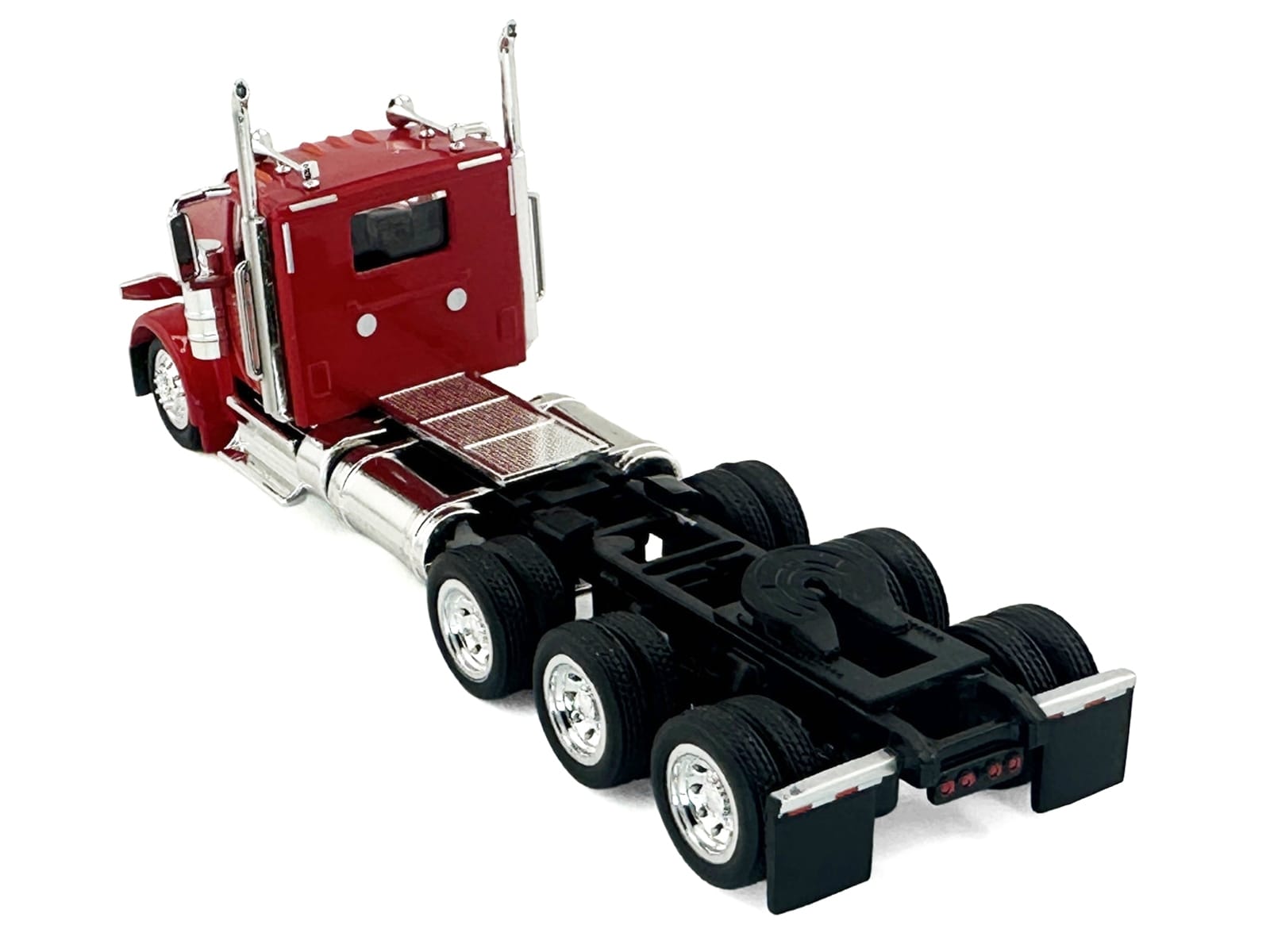 Peterbilt 589 3-Axel Day Cab Red 1/87 (HO) Plastic Model Car by HO Logistics - Image 4