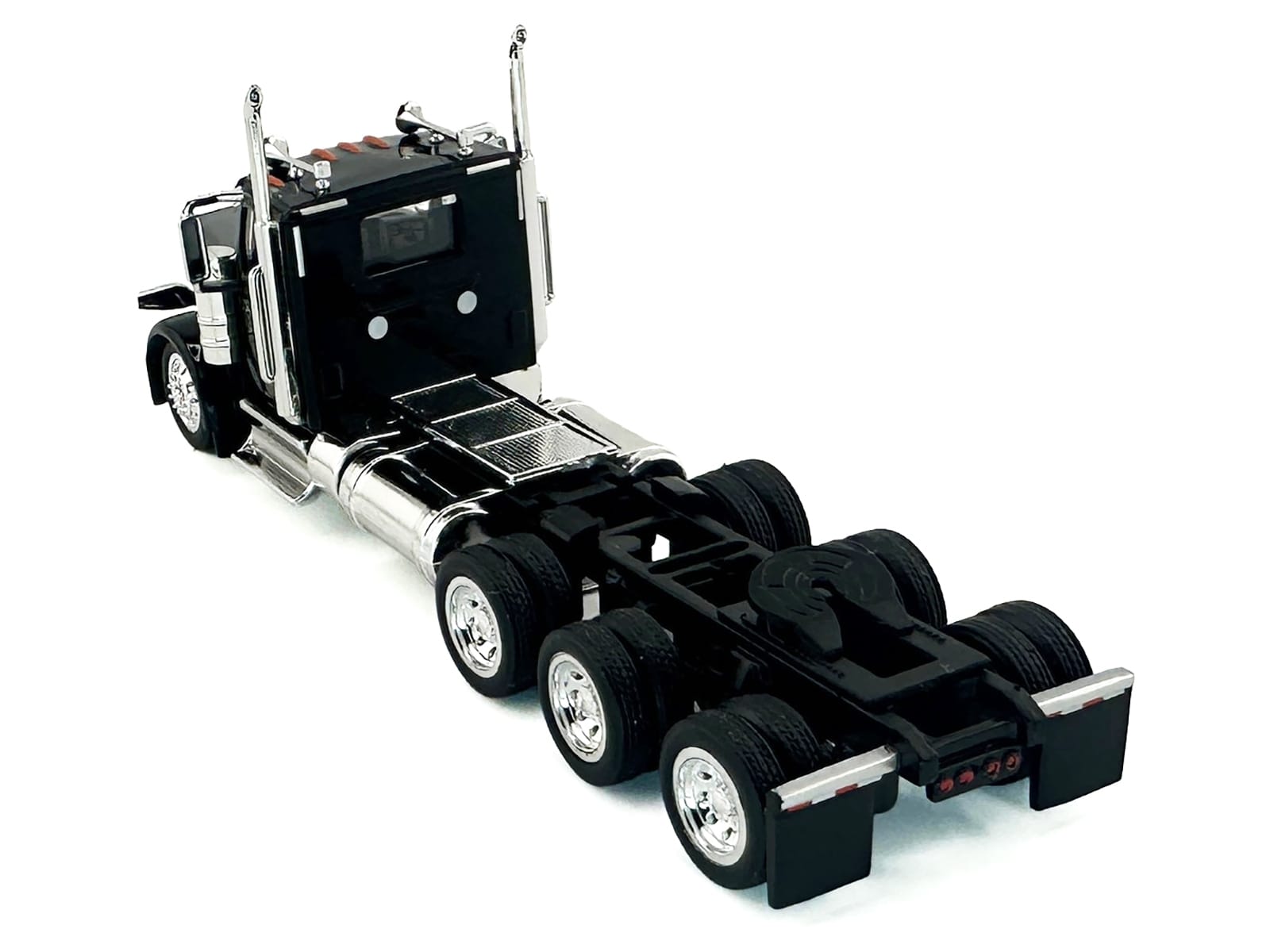 Peterbilt 589 3-Axel Day Cab Black 1/87 (HO) Plastic Model Car by HO Logistics - Image 4