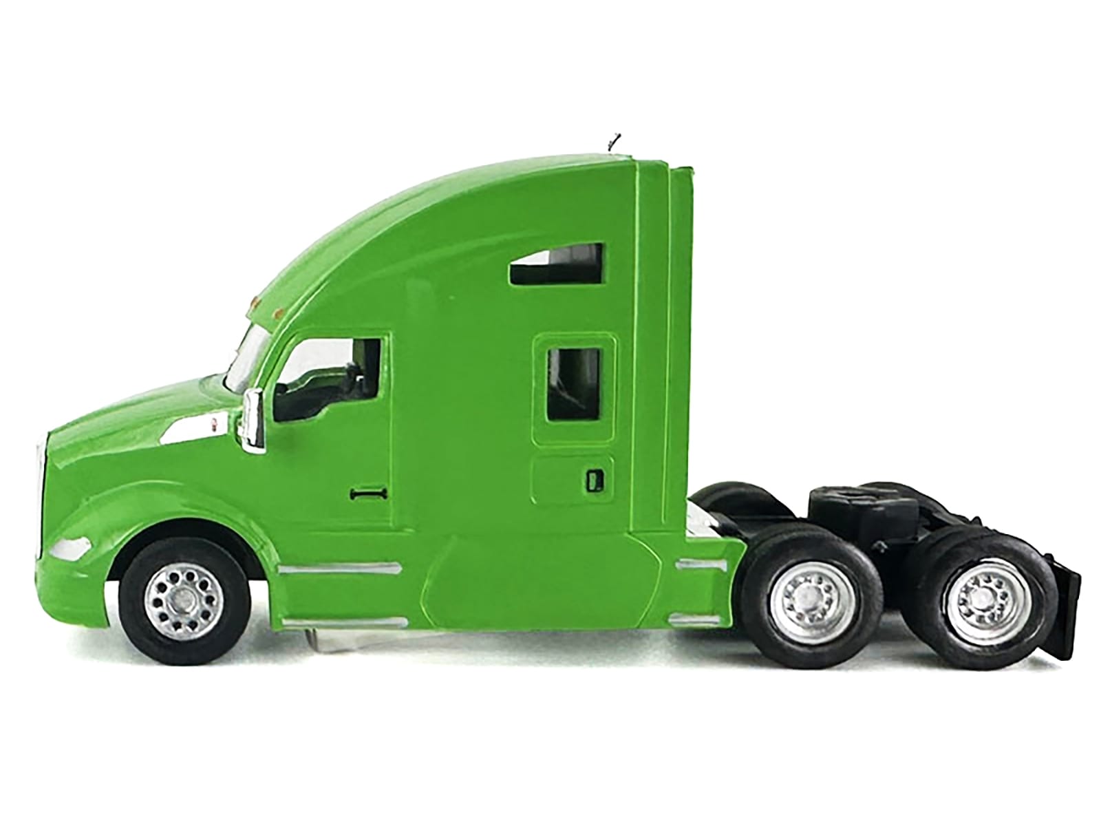 Kenworth T680 Sleeper Cab Lime Green 1/87 (HO) Plastic Model Car by HO Logistics - Image 3