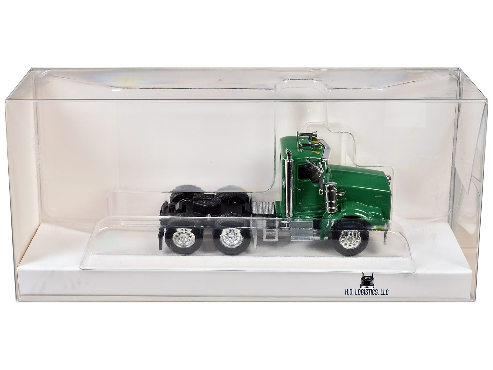 Kenworth T800 Day Cab Green 1/87 (HO) Scale Plastic Model Car by HO Logistics