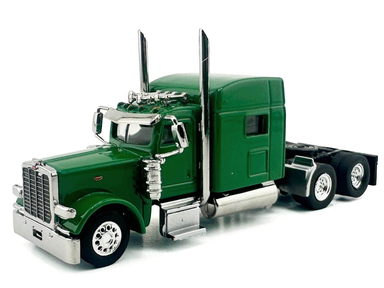 Kenworth W900L Truck Tractor with Sleeper Cab Green 1/87 (HO) Scale Plastic Model Car by HO Logistics - Image 2