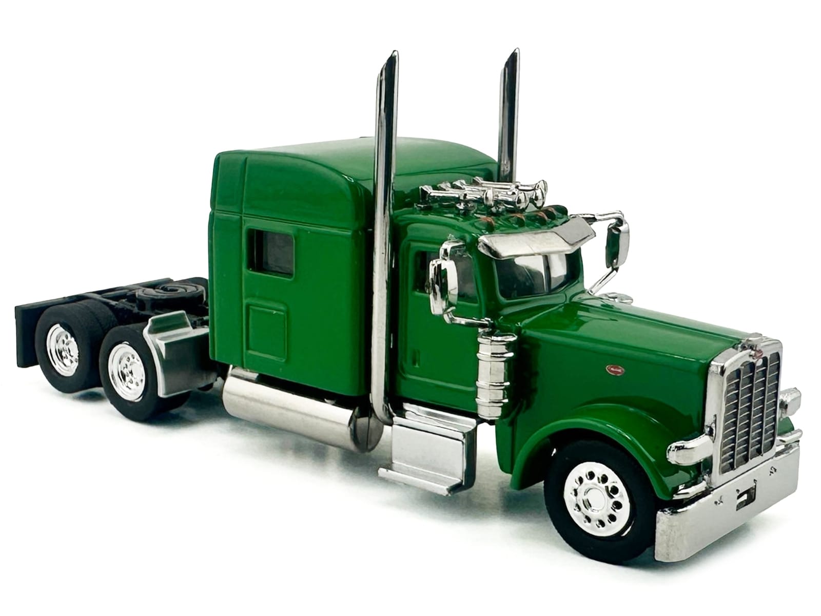 Kenworth W900L Truck Tractor with Sleeper Cab Green 1/87 (HO) Scale Plastic Model Car by HO Logistics - Image 3