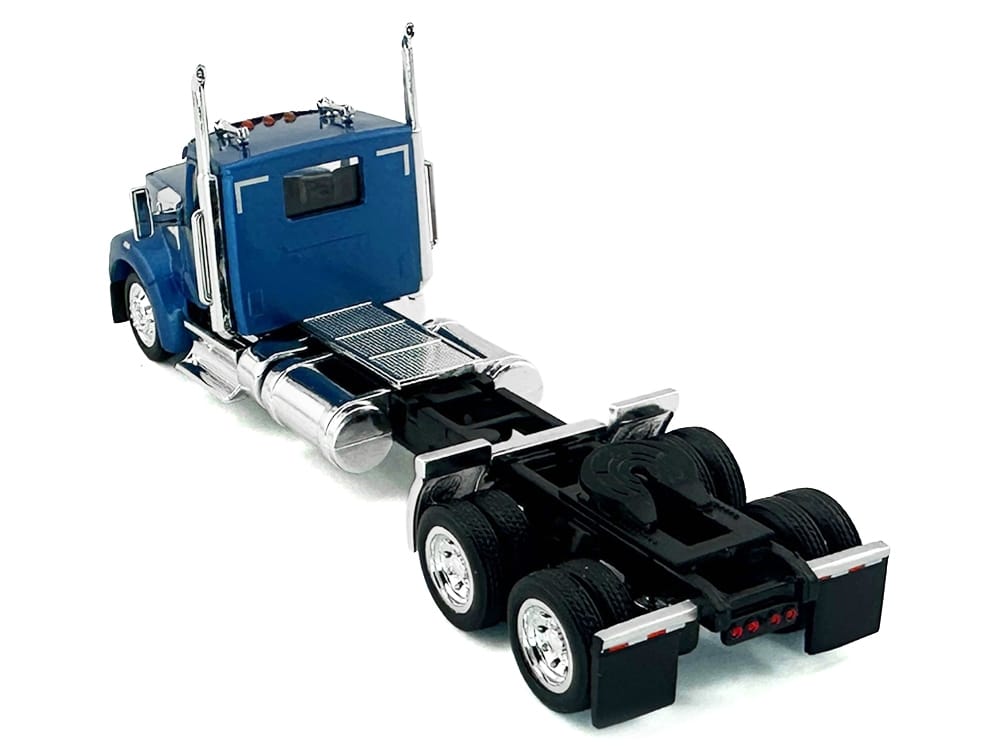 Kenworth W990 2-Axel Day Cab Blue Metallic 1/87 (HO) Plastic Model Car by HO Logistics - Image 3