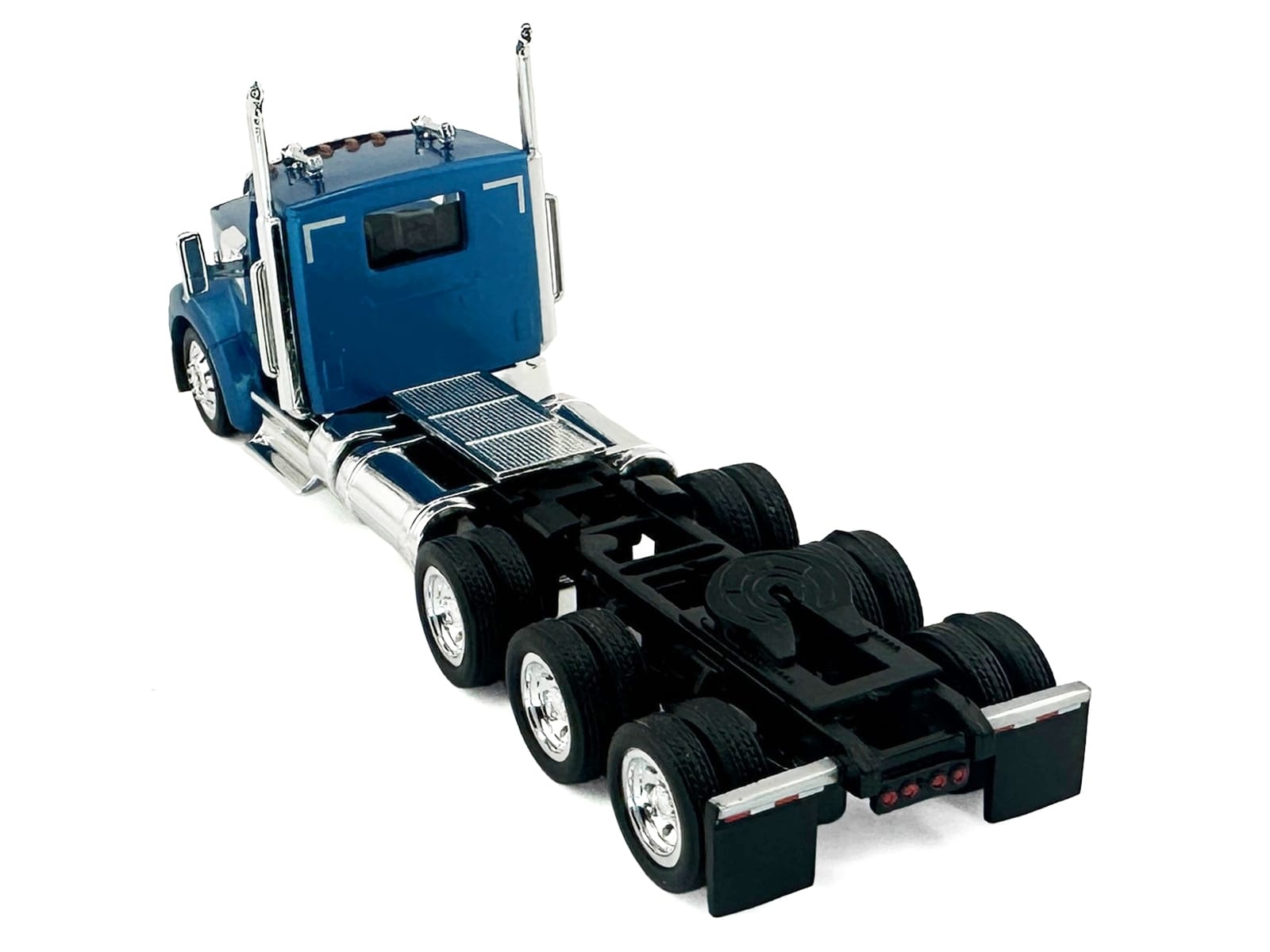 Kenworth W990 3-Axel Day Cab Blue Metallic 1/87 (HO) Plastic Model Car by HO Logistics - Image 3