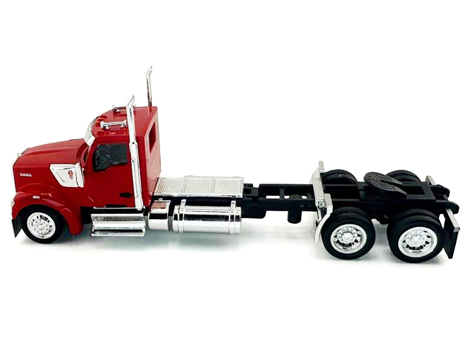 Kenworth W990 2-Axel Day Cab Red 1/87 (HO) Plastic Model Car by HO Logistics - Image 2