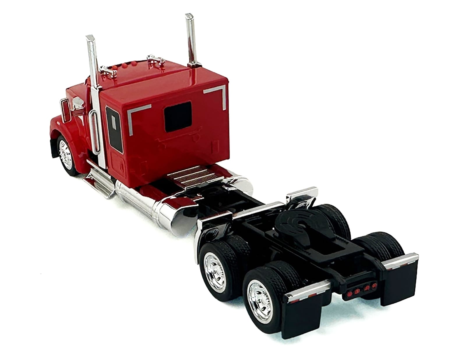 Kenworth W990 with Flat Top Sleeper Cab Red 1/87 (HO) Plastic Model Car by HO Logistics - Image 3