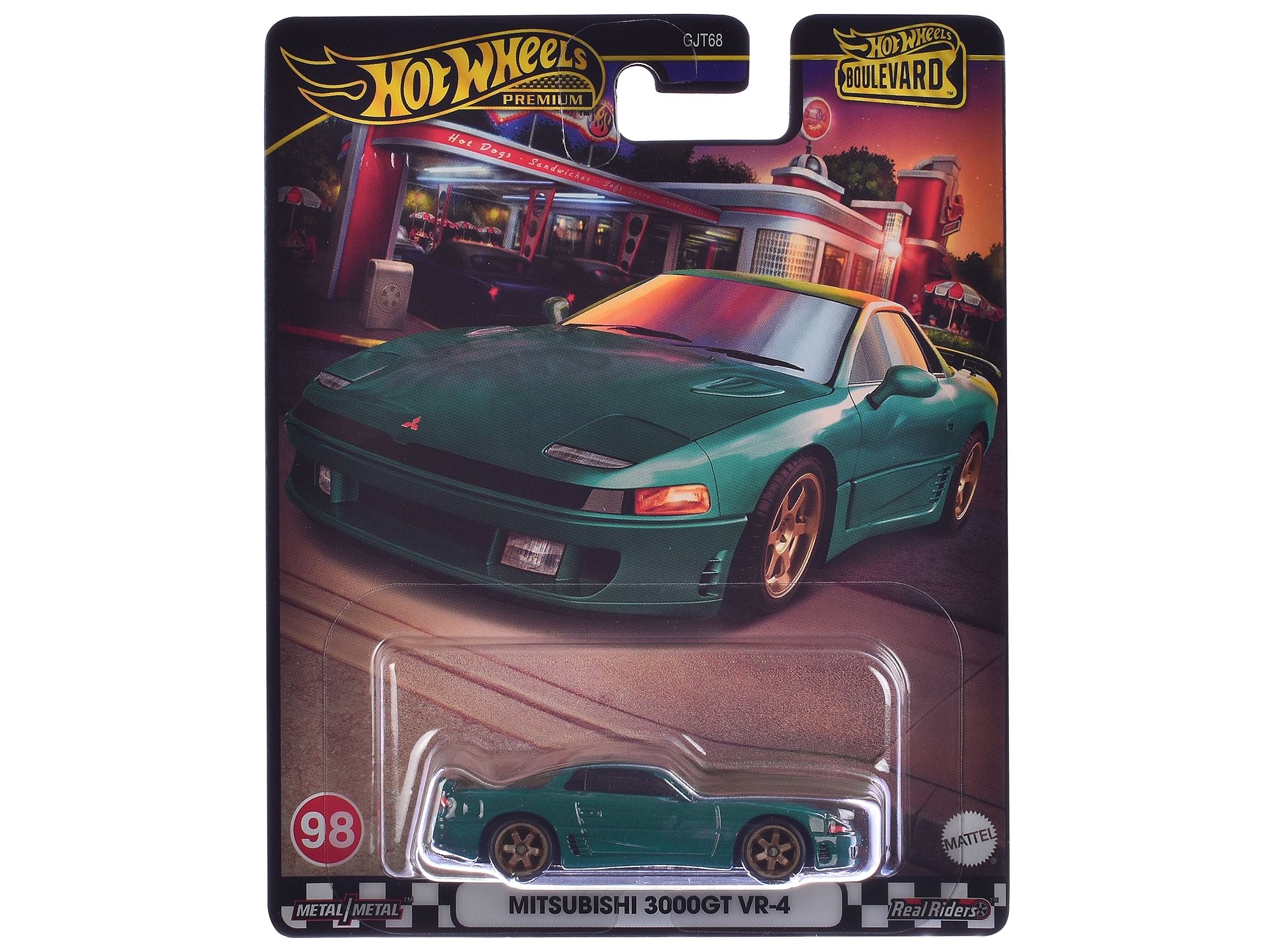 Mitsubishi 3000GT VR-4 Green Metallic “Boulevard” Series Diecast Model Car by Hot Wheels