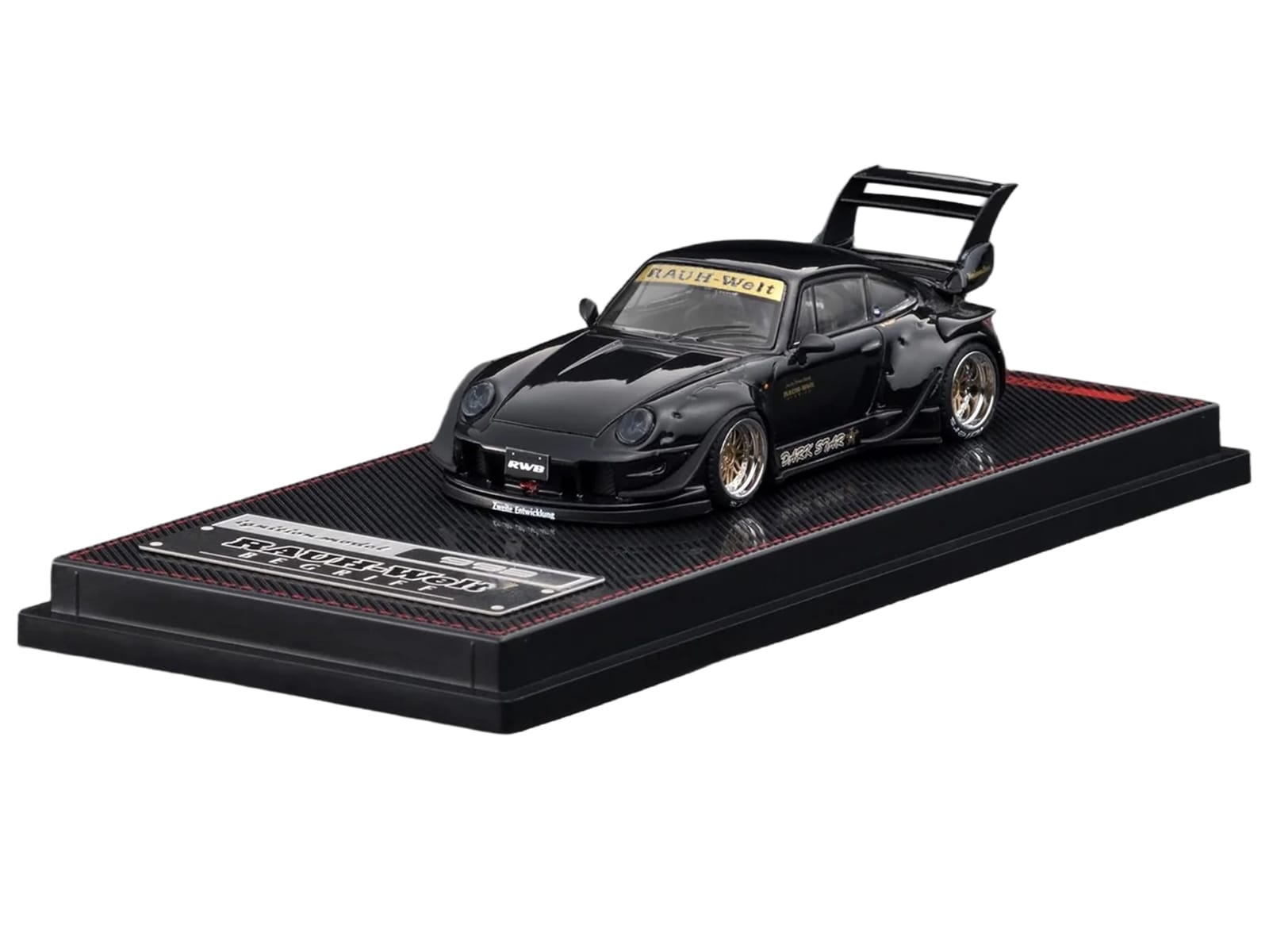 RWB 993 "Dark Star" Black 1/64 Diecast Model Car by Ignition Model - Image 2