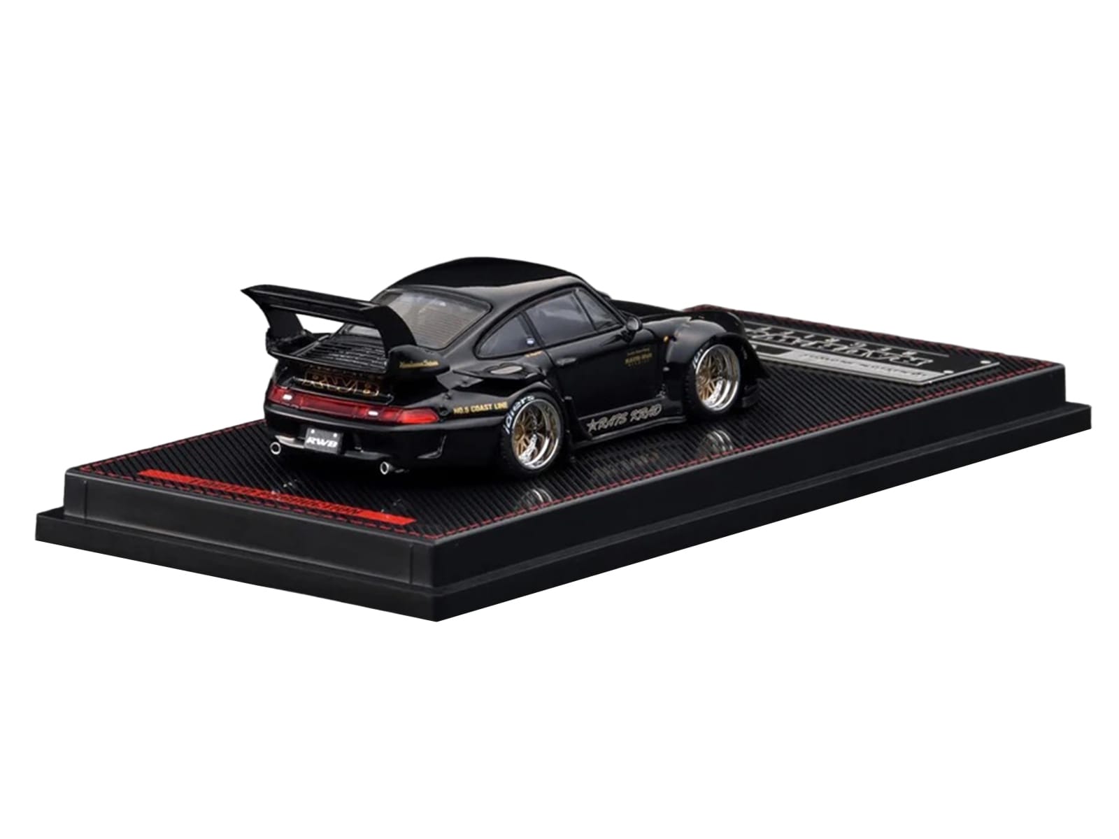 RWB 993 "Dark Star" Black 1/64 Diecast Model Car by Ignition Model - Image 3