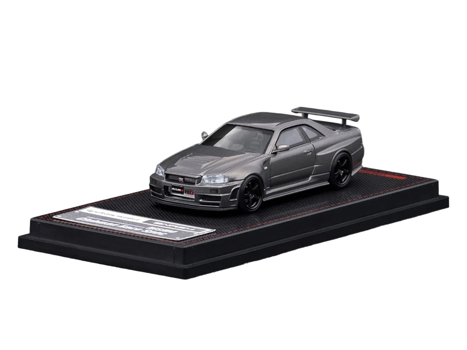Nissan Skyline GT-R (BNR34) Nismo CRS RHD (Right Hand Drive) Gray Metallic 1/64 Diecast Model Car by Ignition Model - Image 2