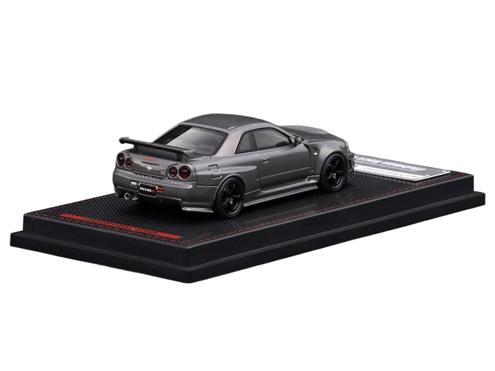 Nissan Skyline GT-R (BNR34) Nismo CRS RHD (Right Hand Drive) Gray Metallic 1/64 Diecast Model Car by Ignition Model - Image 3