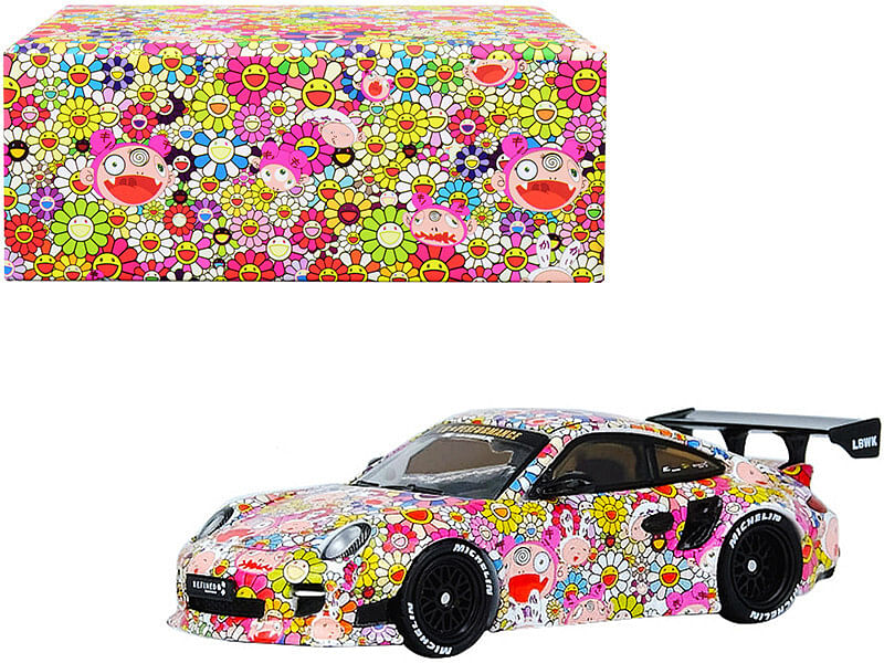 997 LBWK Liberty Walk Jaden.C Sunflowers “CarLoverDiecast Special Edition” 1/64 Diecast Model Car by Inno Models