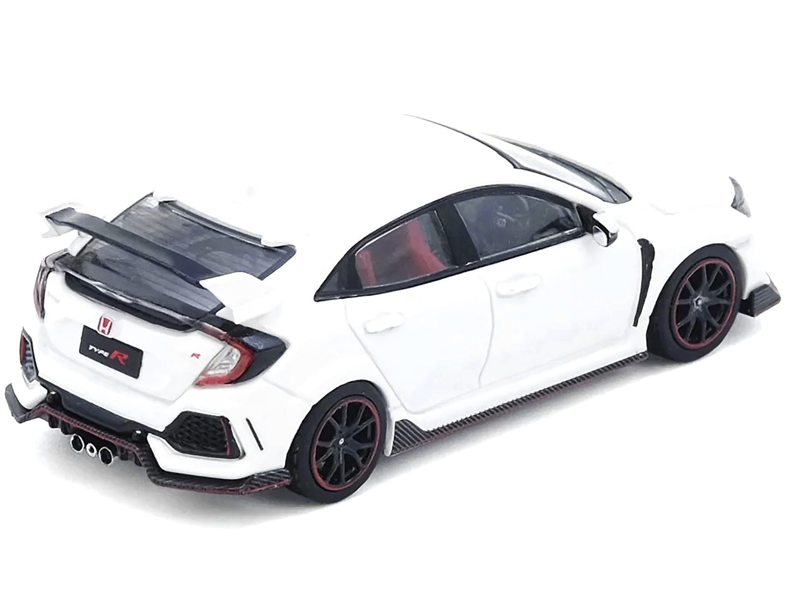 Honda Civic Type R (FK8) RHD (Right Hand Drive) White 1/64 Diecast Model Car by Inno Models - Image 2