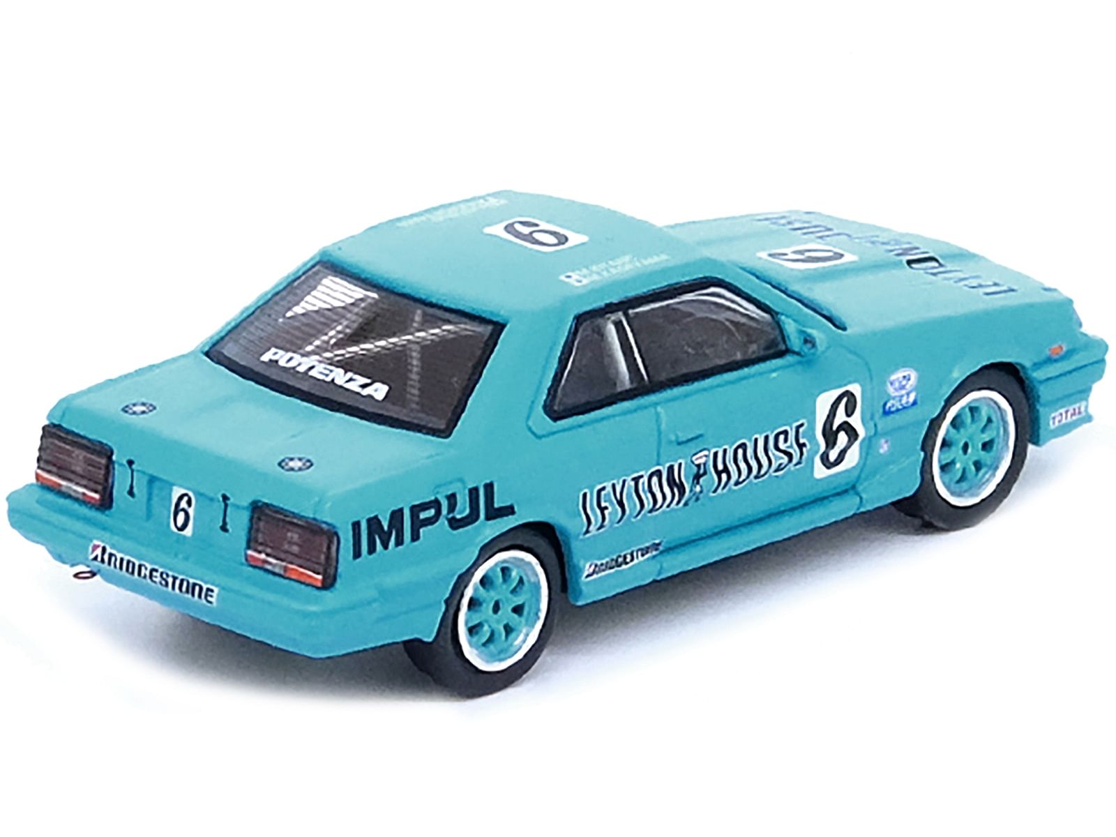 Nissan Skyline 2000 RS-X Turbo (DR30) RHD (Right Hand Drive) #6 Hajime Kitano – Masahiko Kageyama “Leyton House” JTC “All Japan Touring Car Championship” (1987) 1/64 Diecast Model Car by Inno Models