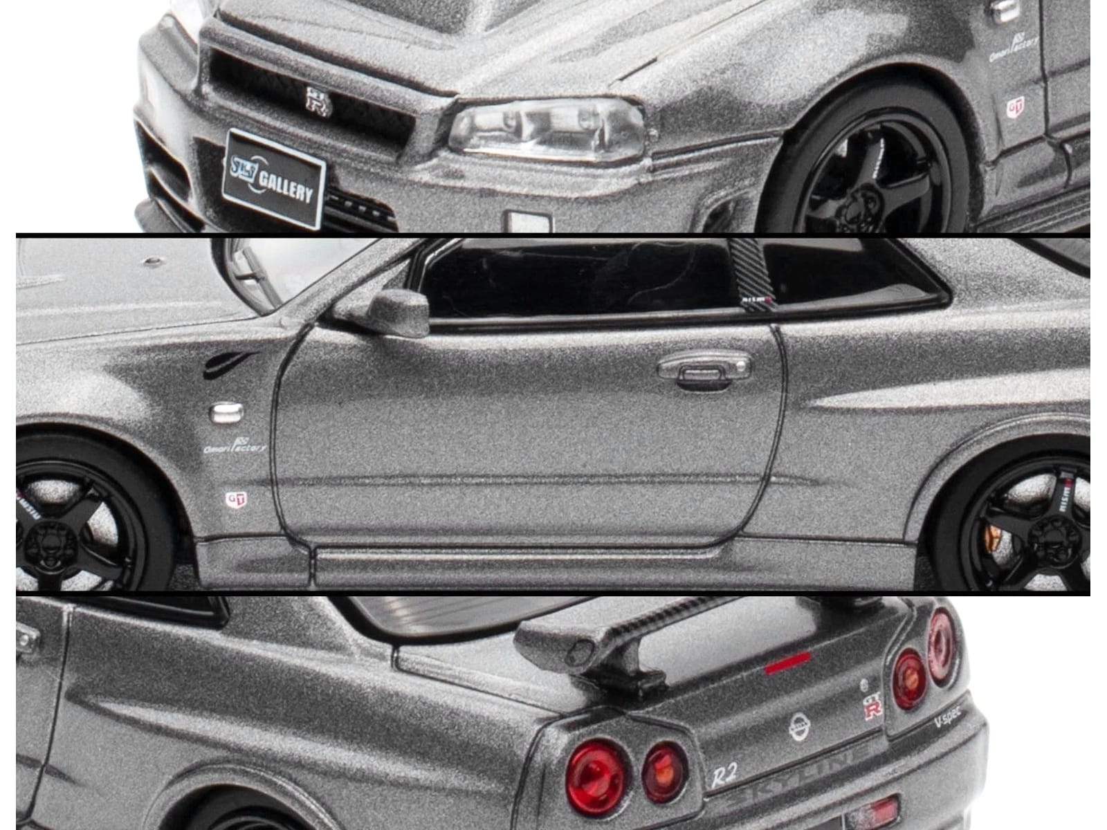 Nissan Skyline GT-R (R34) Z-Tune RHD (Right Hand Drive) Gray Metallic "Thailand Diecast Expo 2025 Event Edition" 1/64 Diecast Model Car by Inno Models - Image 2