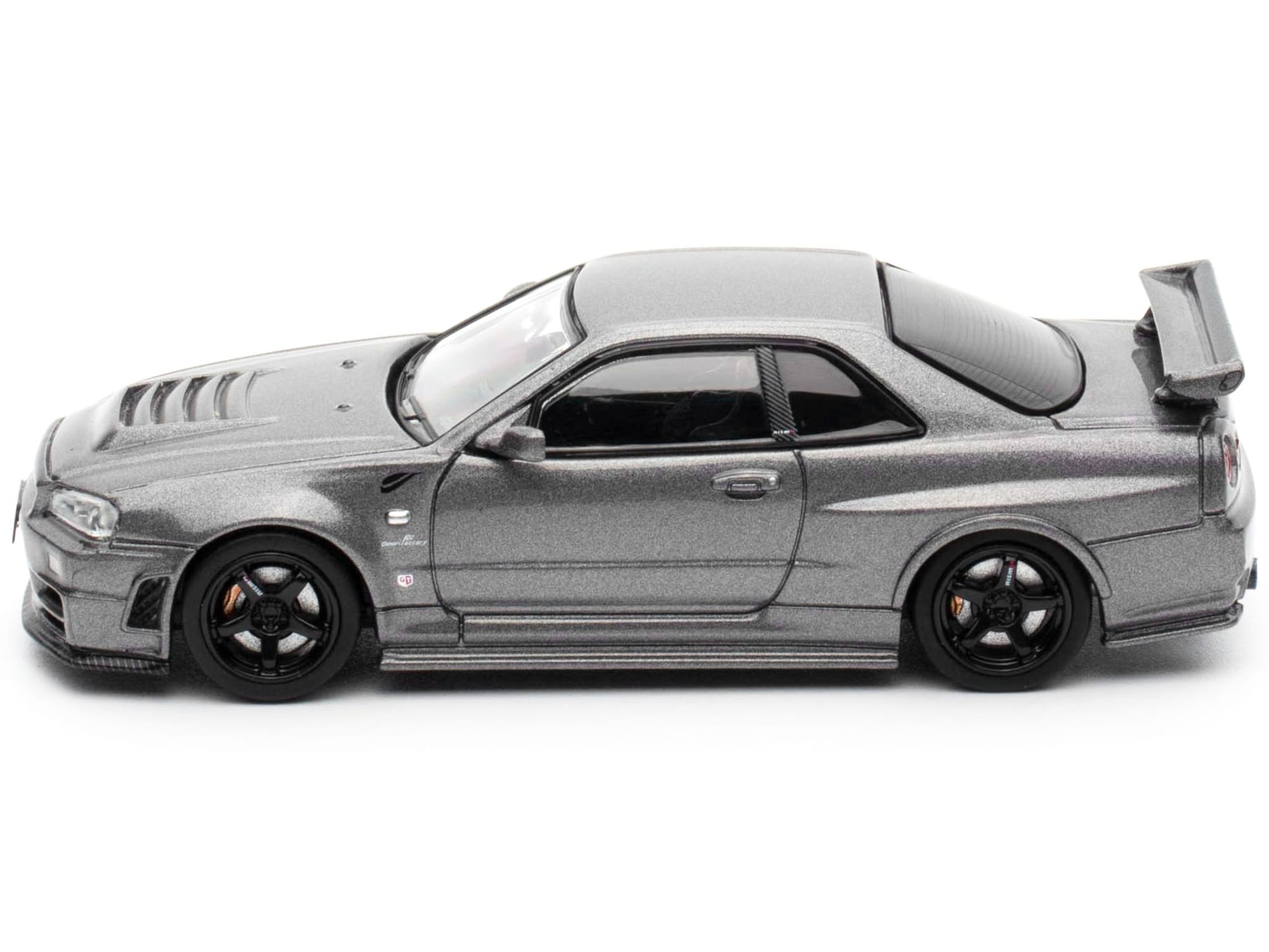 Nissan Skyline GT-R (R34) Z-Tune RHD (Right Hand Drive) Gray Metallic "Thailand Diecast Expo 2025 Event Edition" 1/64 Diecast Model Car by Inno Models - Image 3