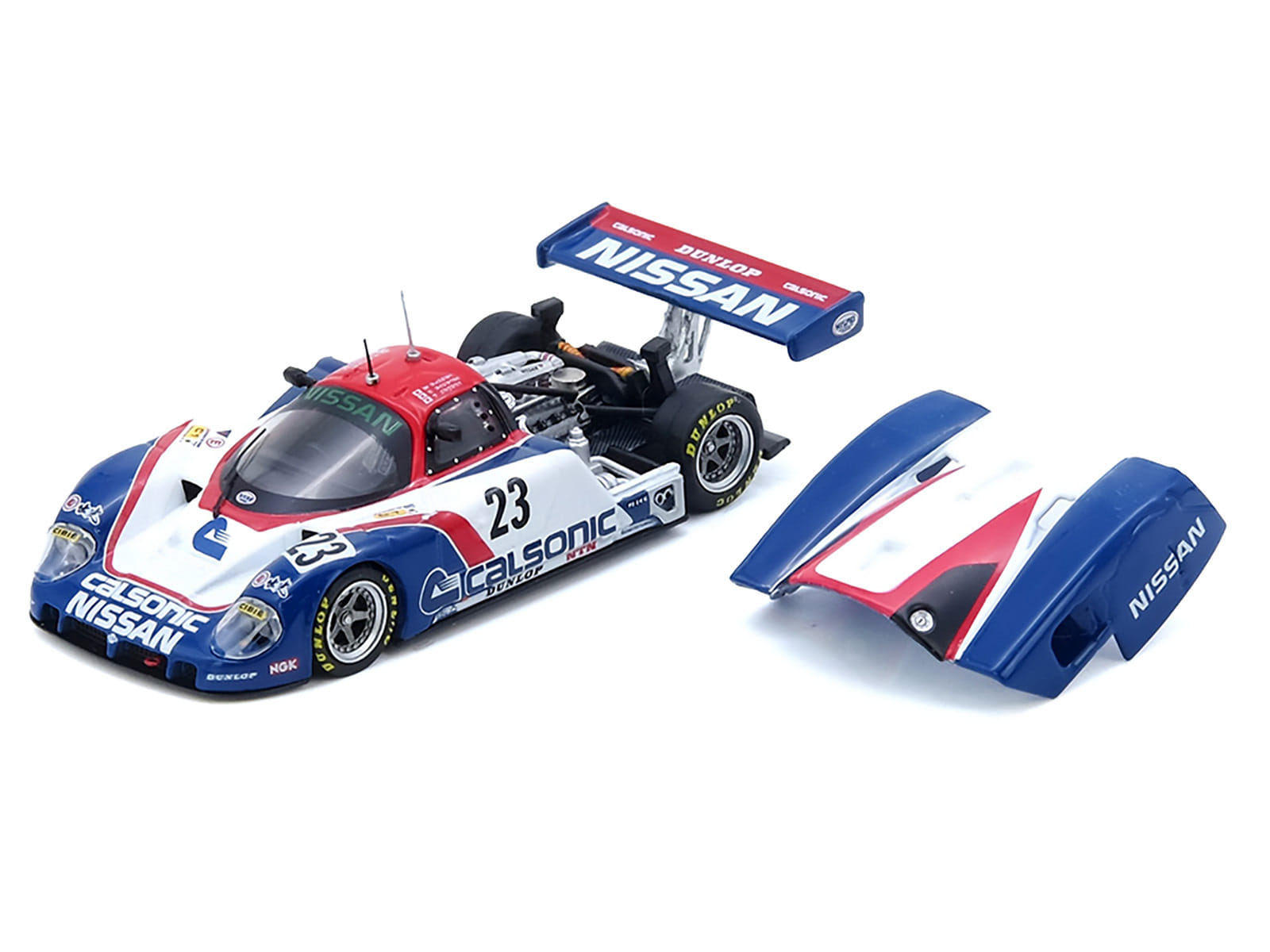 Nissan R89C #23 Masahiro Hasemi - Kazuyoshi Hoshino - Toshio Suzuki "24 Hours of Le Mans" (1989) 1/64 Diecast Model Car by Inno Models - Image 2