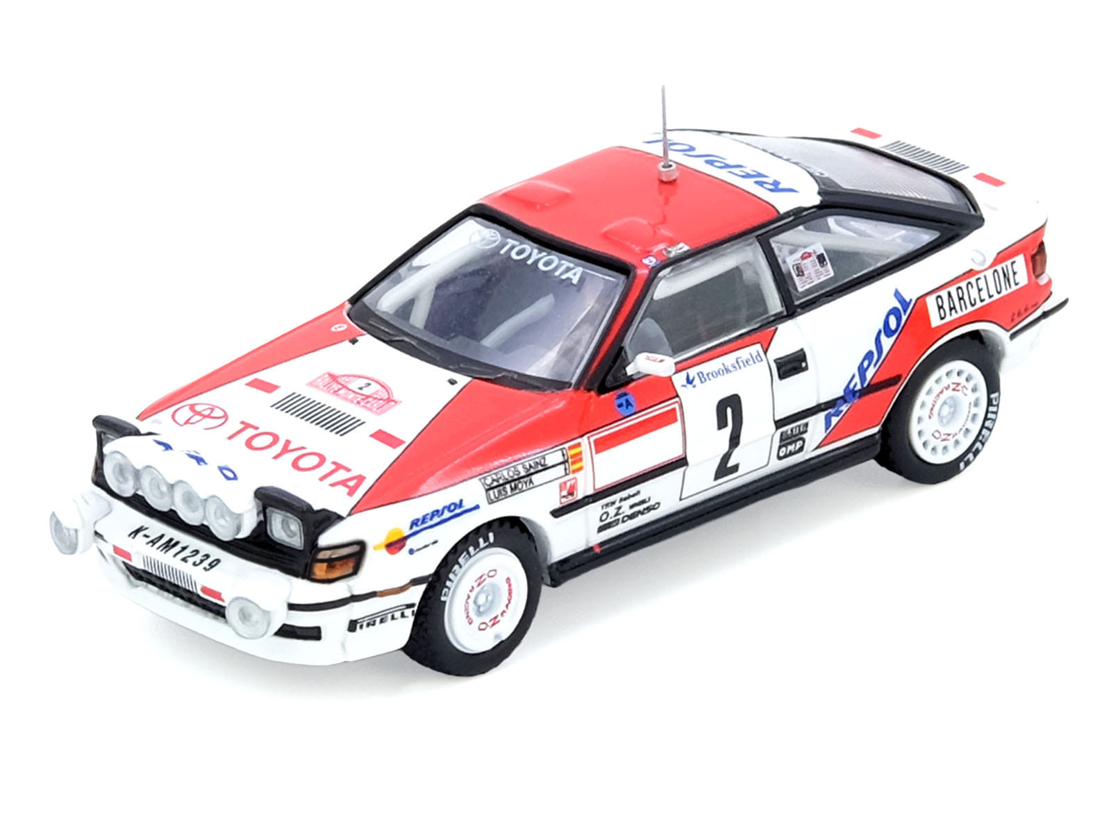 Toyota Celica GT-Four (ST165) #2 Carlos Sainz - Luis Moya Winner "Rally Monte Carlo" (1991) 1/64 Diecast Model Car by Inno Models - Image 2