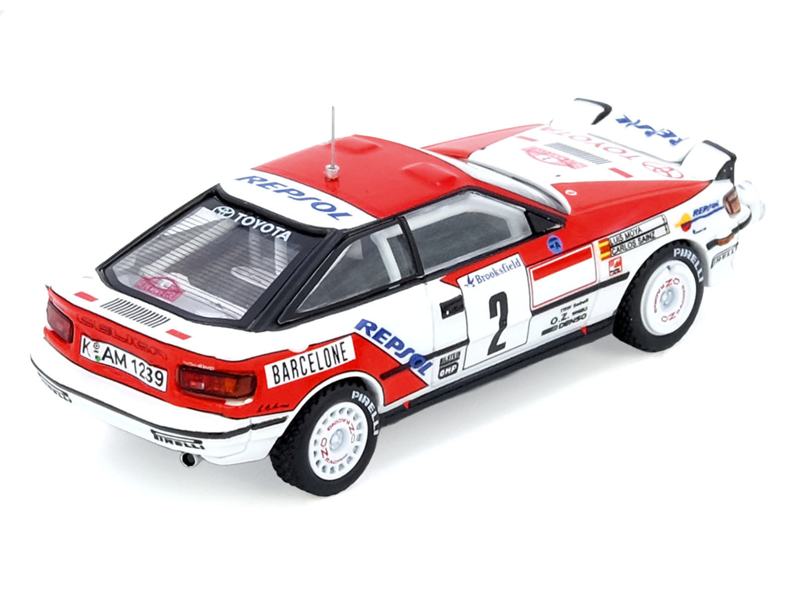 Toyota Celica GT-Four (ST165) #2 Carlos Sainz - Luis Moya Winner "Rally Monte Carlo" (1991) 1/64 Diecast Model Car by Inno Models - Image 3