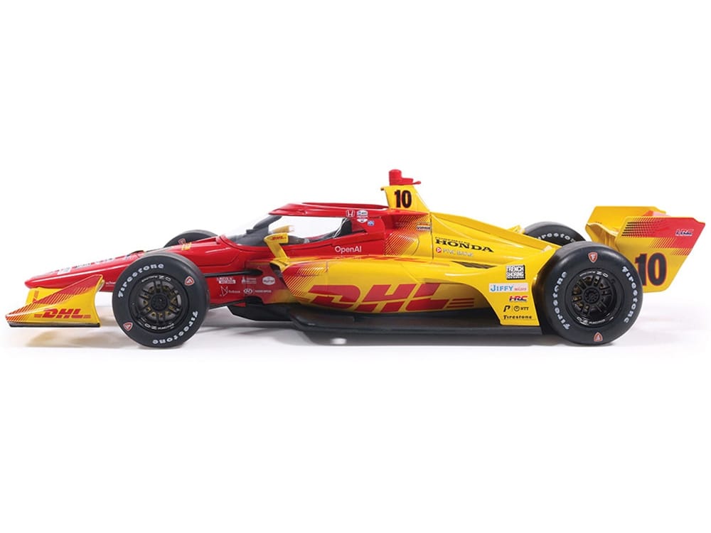Dallara IndyCar #10 Alex Palou "DHL" Chip Ganassi Racing (Road Course Configuration) Champion "NTT IndyCar Series" (2025) 1/18 Diecast Model Car by IXO Models - Image 2