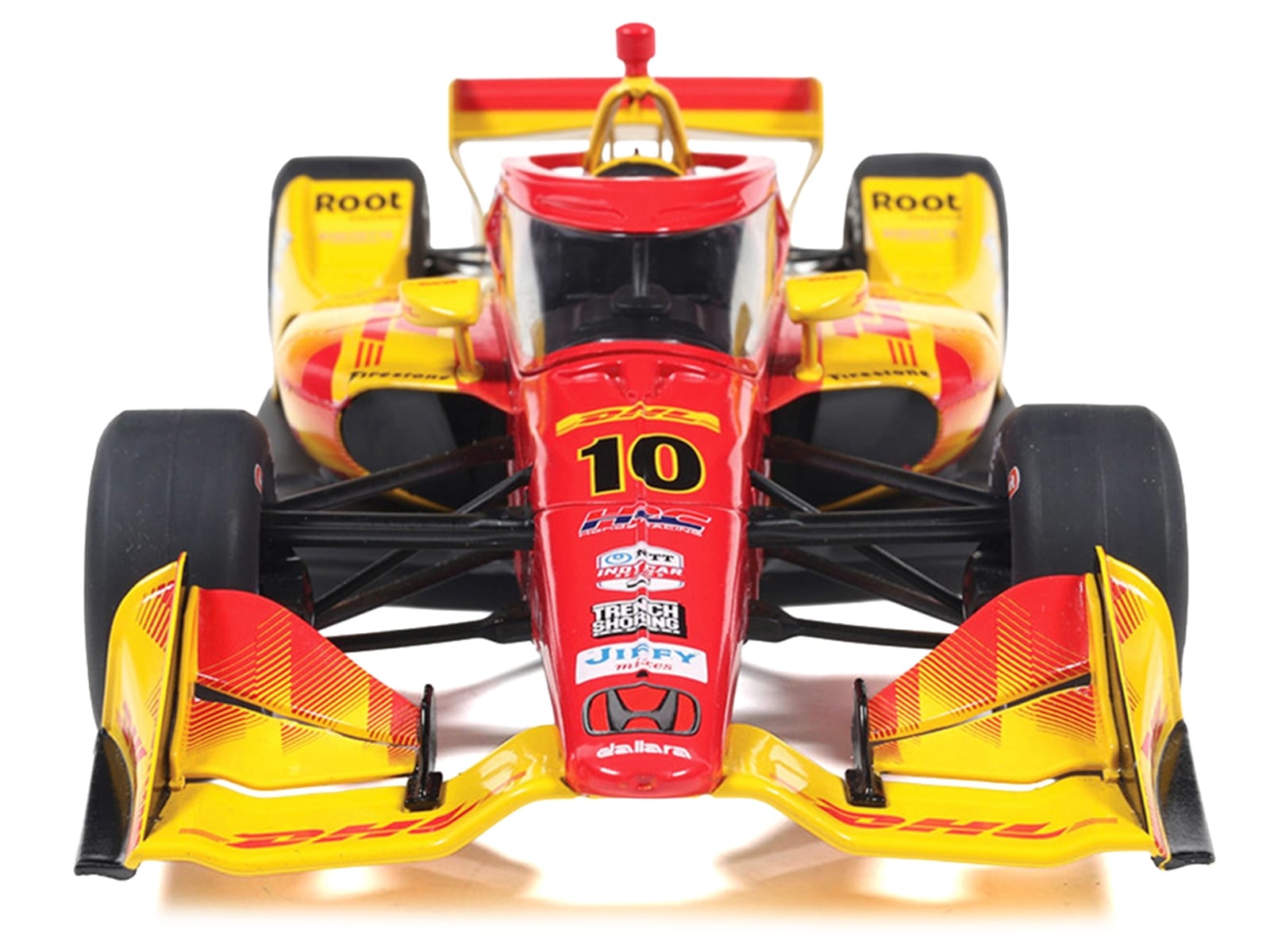 Dallara IndyCar #10 Alex Palou "DHL" Chip Ganassi Racing (Road Course Configuration) Champion "NTT IndyCar Series" (2025) 1/18 Diecast Model Car by IXO Models - Image 4