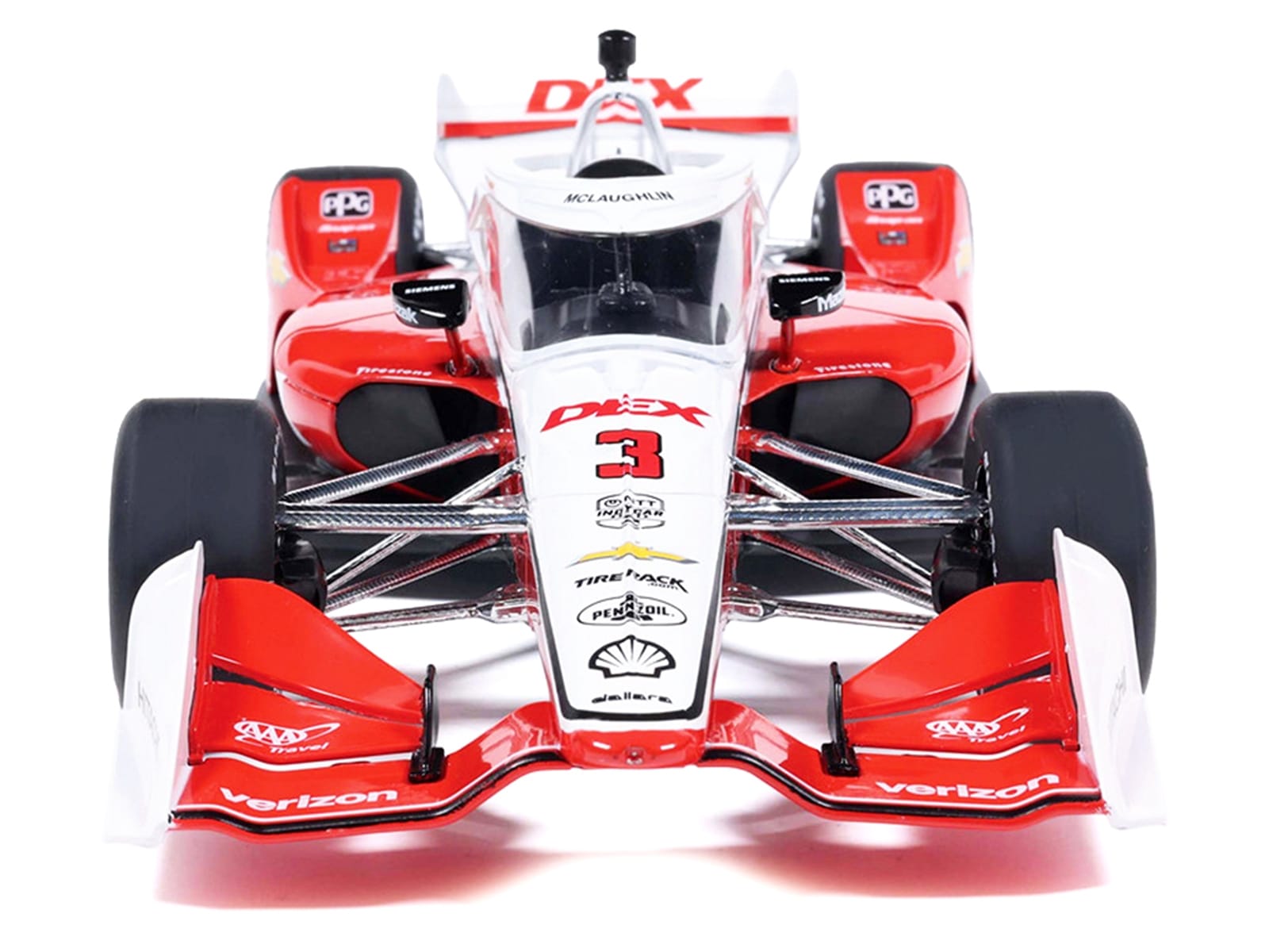 Dallara IndyCar #3 Scott McLaughlin "DEX" Team Penske (Road Course Configuration) "NTT IndyCar Series" (2026) 1/18 Diecast Model Car by IXO Models - Image 4