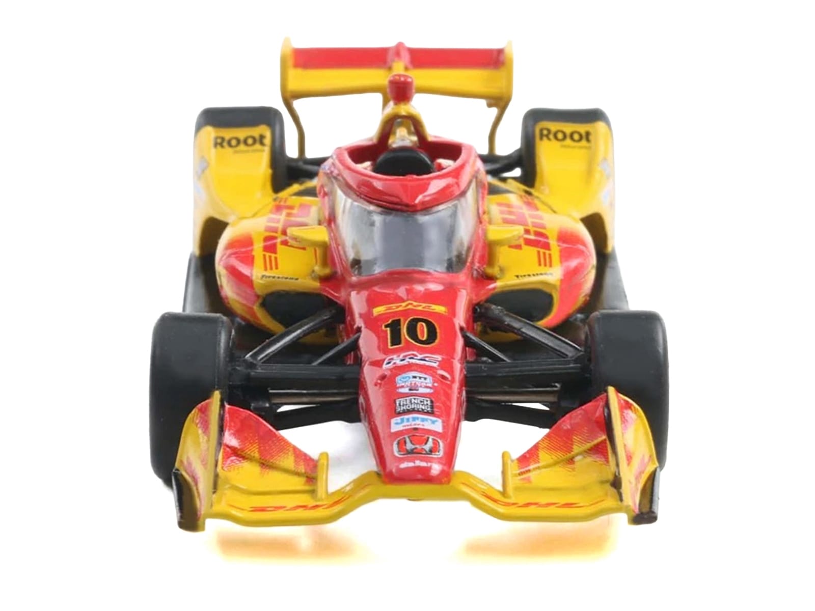 Dallara IndyCar #10 Alex Palou "DHL" Chip Ganassi Racing (Road Course Configuration) Champion "NTT IndyCar Series" (2025) with Trading Card 1/64 Diecast Model Car by IXO Models - Image 4