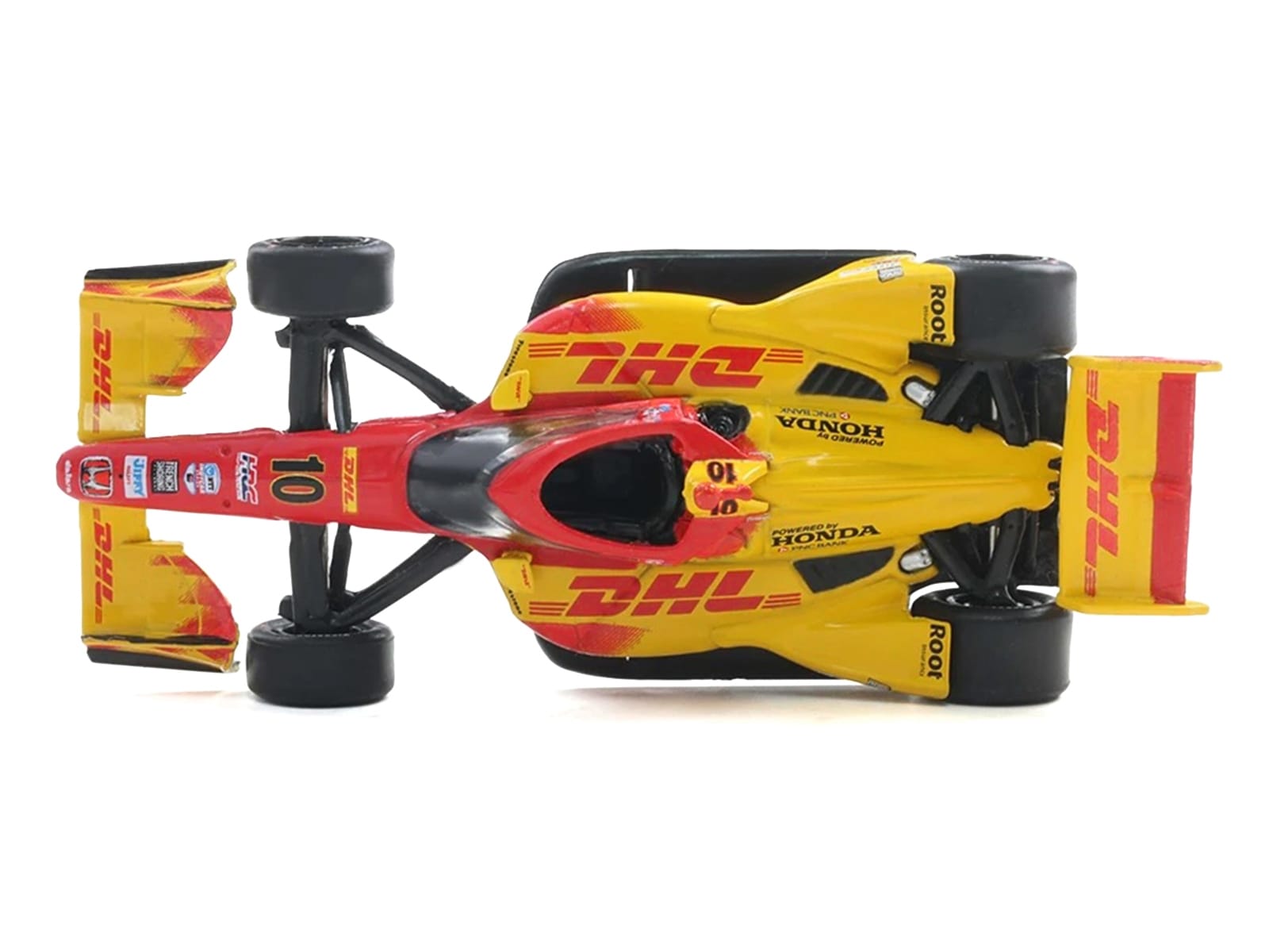 Dallara IndyCar #10 Alex Palou "DHL" Chip Ganassi Racing (Road Course Configuration) Champion "NTT IndyCar Series" (2025) with Trading Card 1/64 Diecast Model Car by IXO Models - Image 5