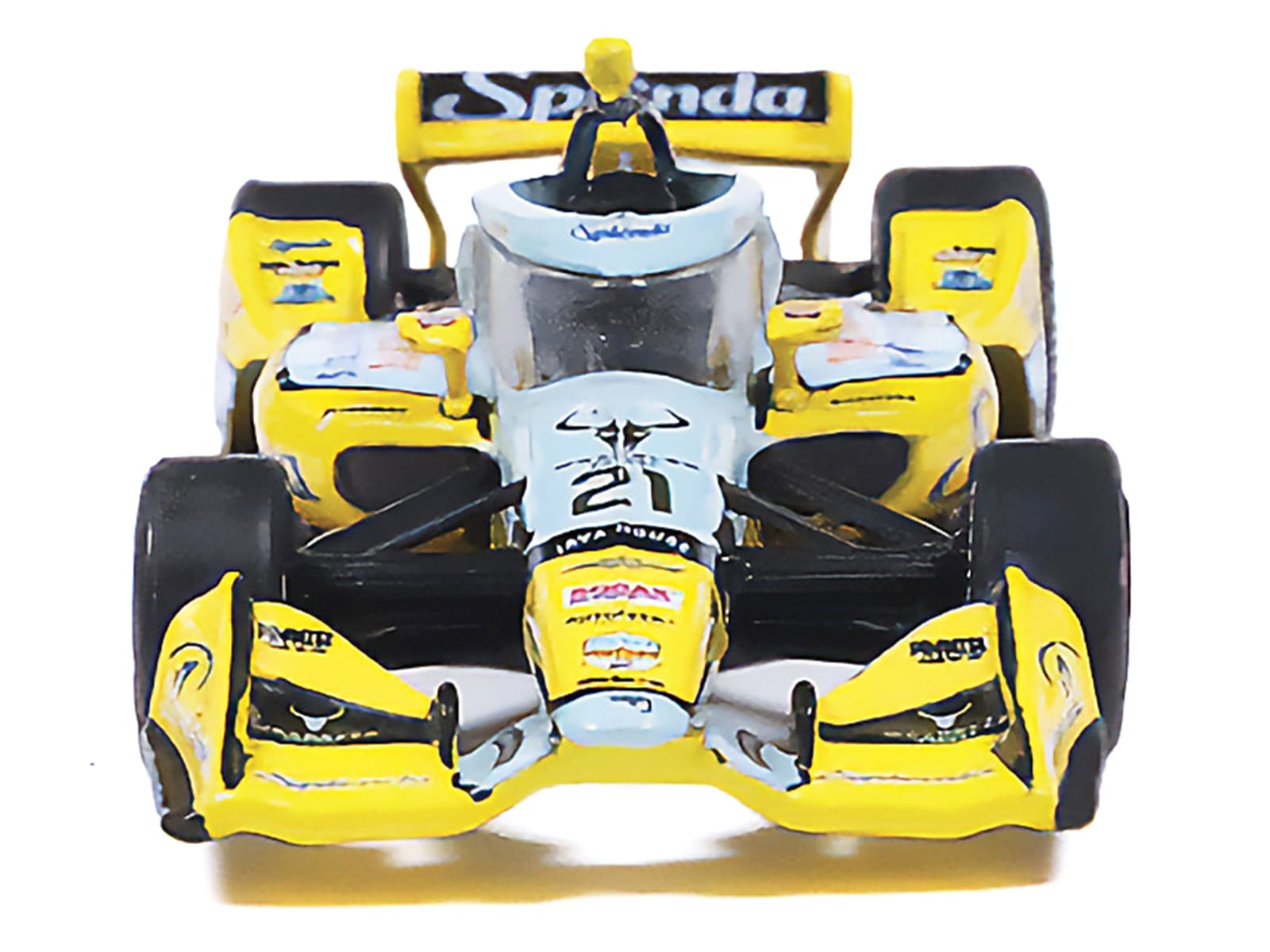 Dallara IndyCar #21 Christian Rasmussen "Splenda" Ed Carpenter Racing (Road Course Configuration) "NTT IndyCar Series" (2026) 1/64 Diecast Model by IXO Models - Image 5
