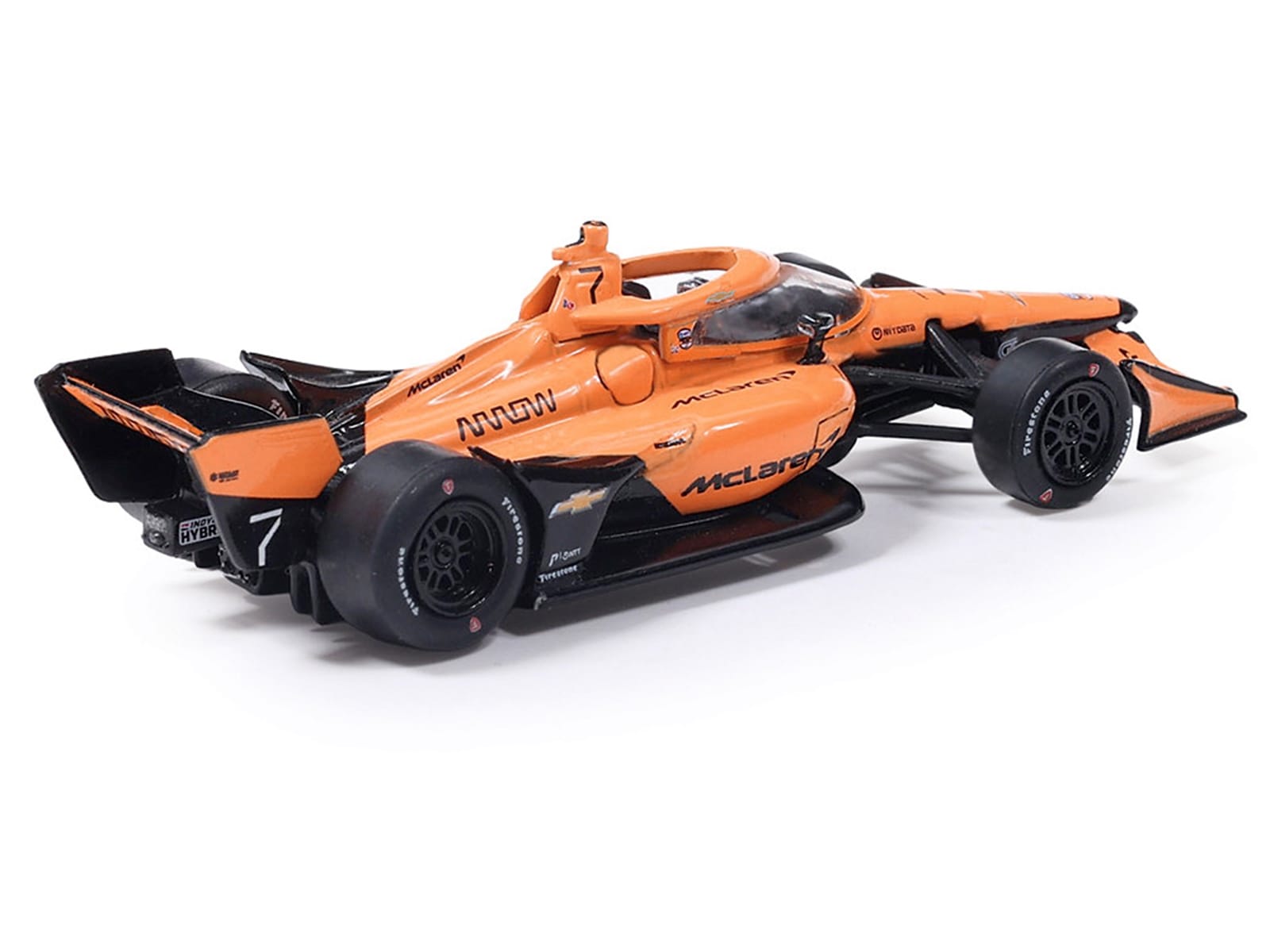Dallara IndyCar #7 Christian Lundgaard "McLaren" Arrow McLaren IndyCar Team (Road Course Configuration) "NTT IndyCar Series" (2026) 1/64 Diecast Model by IXO Models - Image 3