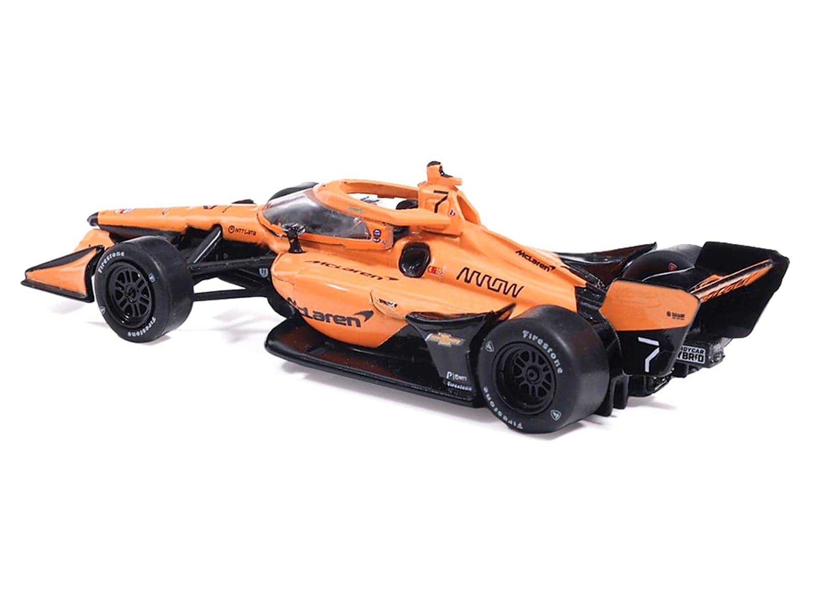 Dallara IndyCar #7 Christian Lundgaard "McLaren" Arrow McLaren IndyCar Team (Road Course Configuration) "NTT IndyCar Series" (2026) 1/64 Diecast Model by IXO Models - Image 4