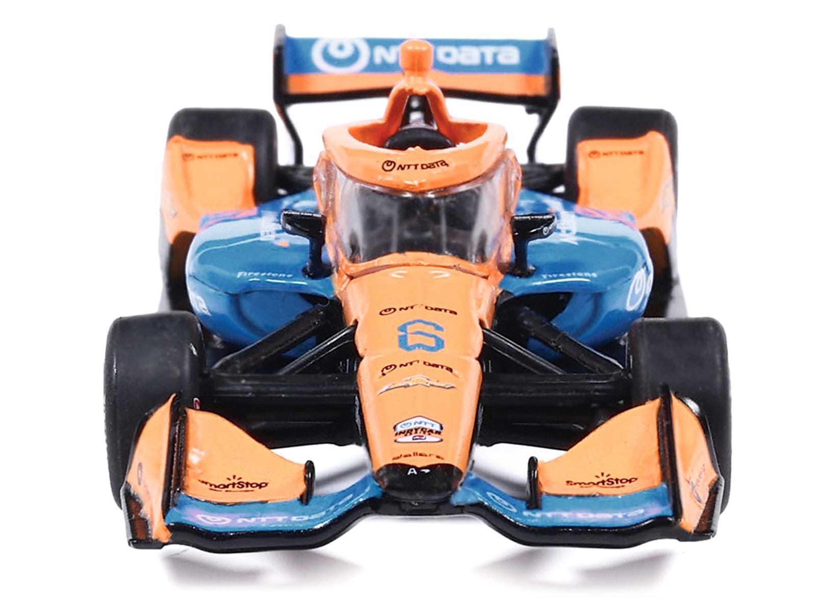 Dallara IndyCar #6 Nolan Siegel "NTT Data" Arrow McLaren IndyCar Team (Road Course Configuration) "NTT IndyCar Series" (2026) 1/64 Diecast Model by IXO Models - Image 5