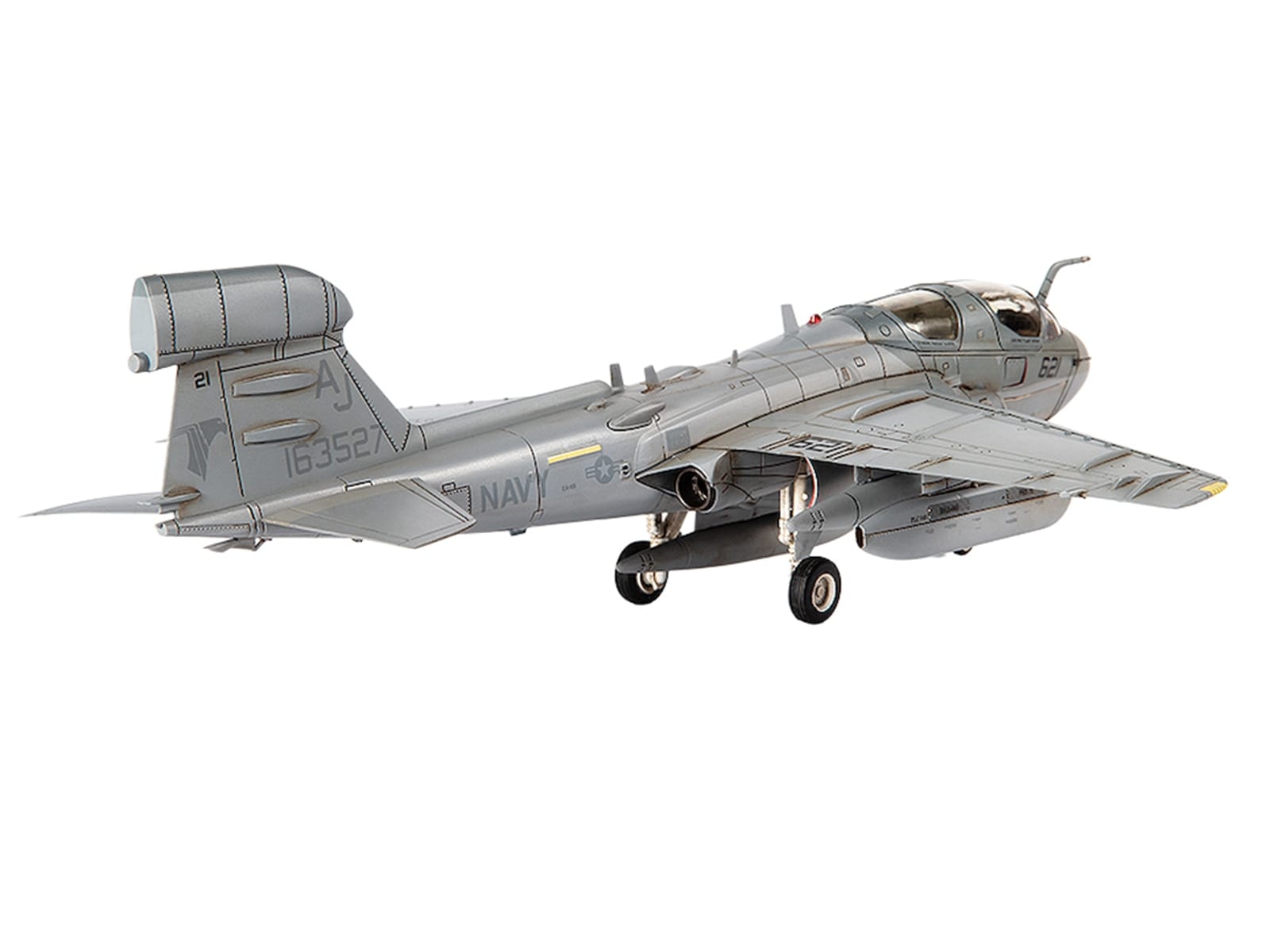 Grumman EA-6B Prowler Attack Aircraft "VAQ-141 Shadowhawks Desert Storm" (1991) United States Navy 1/72 Diecast Model by JC Wings - Image 4