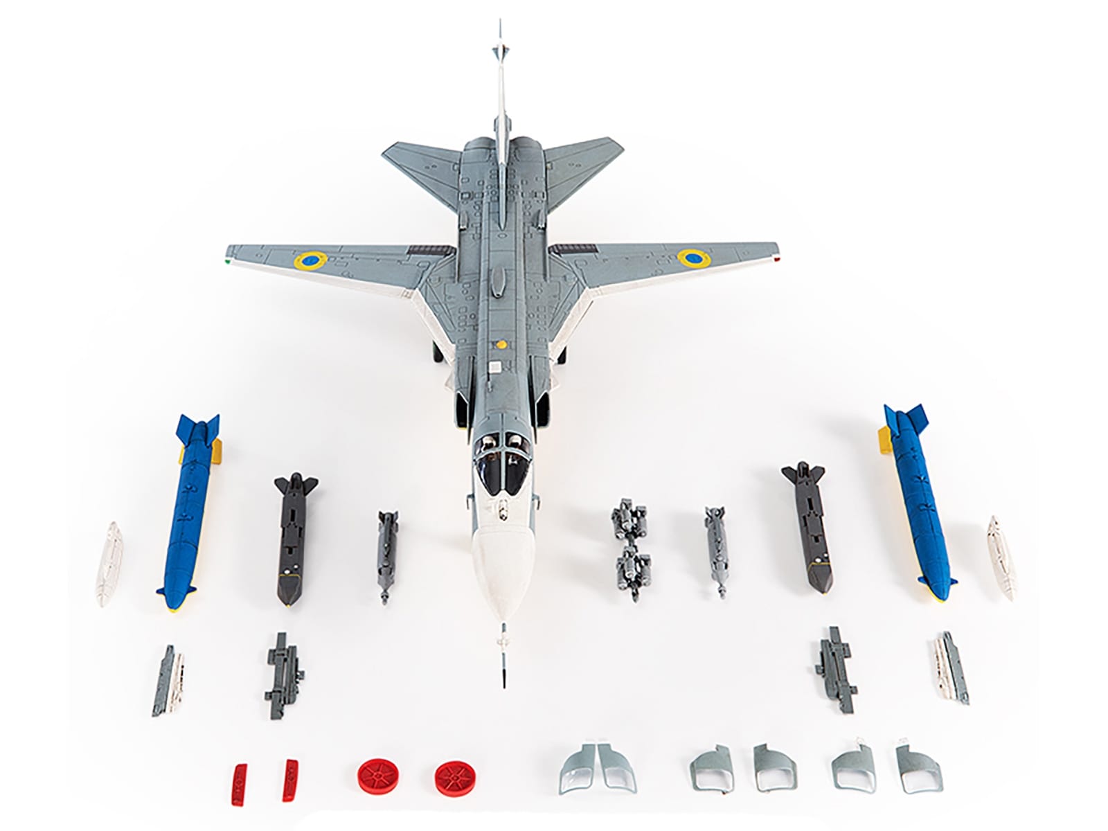 Sukhoi Su-24M Fencer-D Bomber Aircraft "Ukraine War" (2023) Ukrainian Air Force 1/72 Diecast Model by JC Wings - Image 3