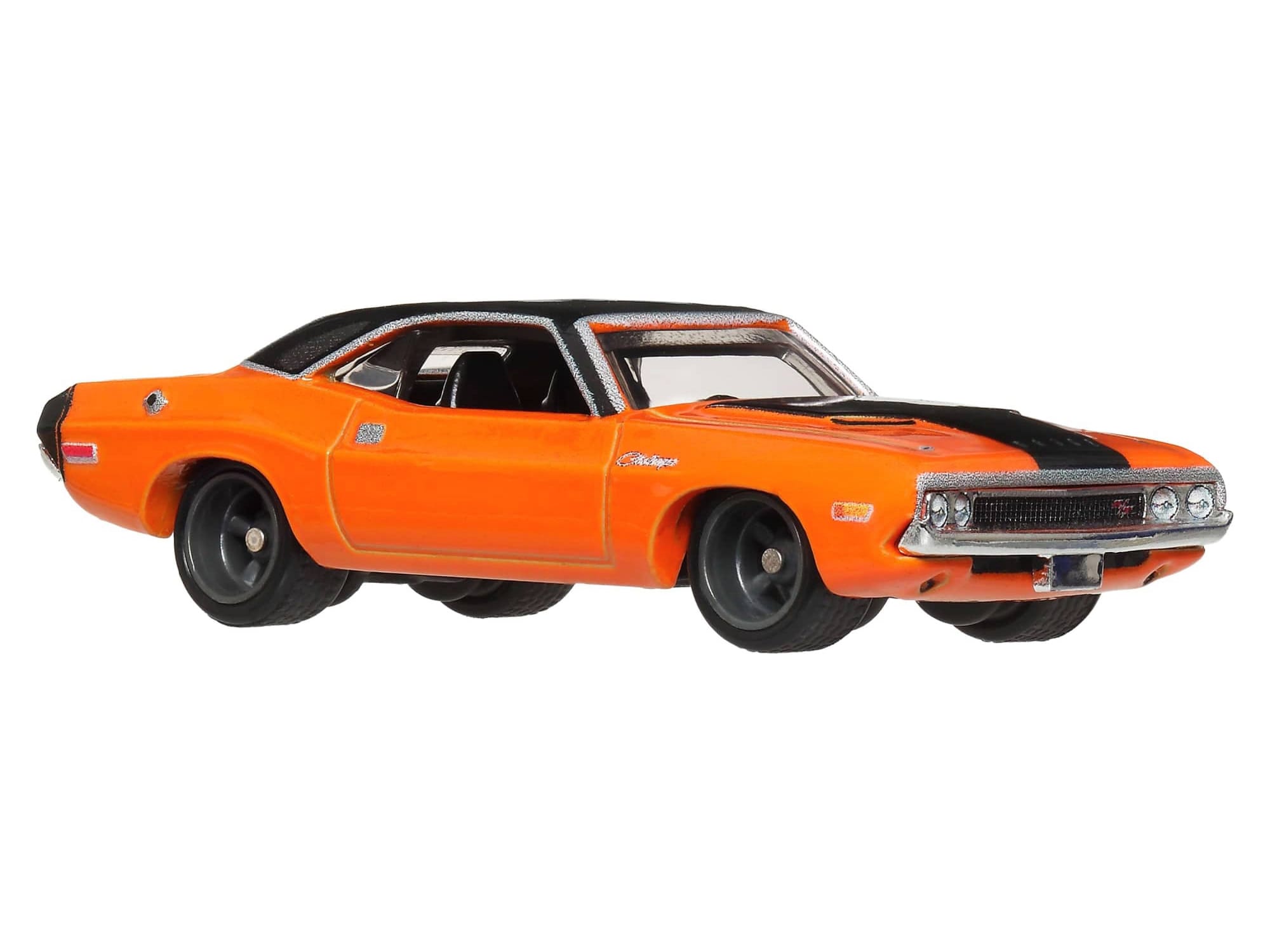 1970 Dodge Challenger R/T Orange with Black Hood and Top "2 Fast 2 Furious" (2003) Movie "Fast & Furious" Series Diecast Model Car by Hot Wheels - Image 2