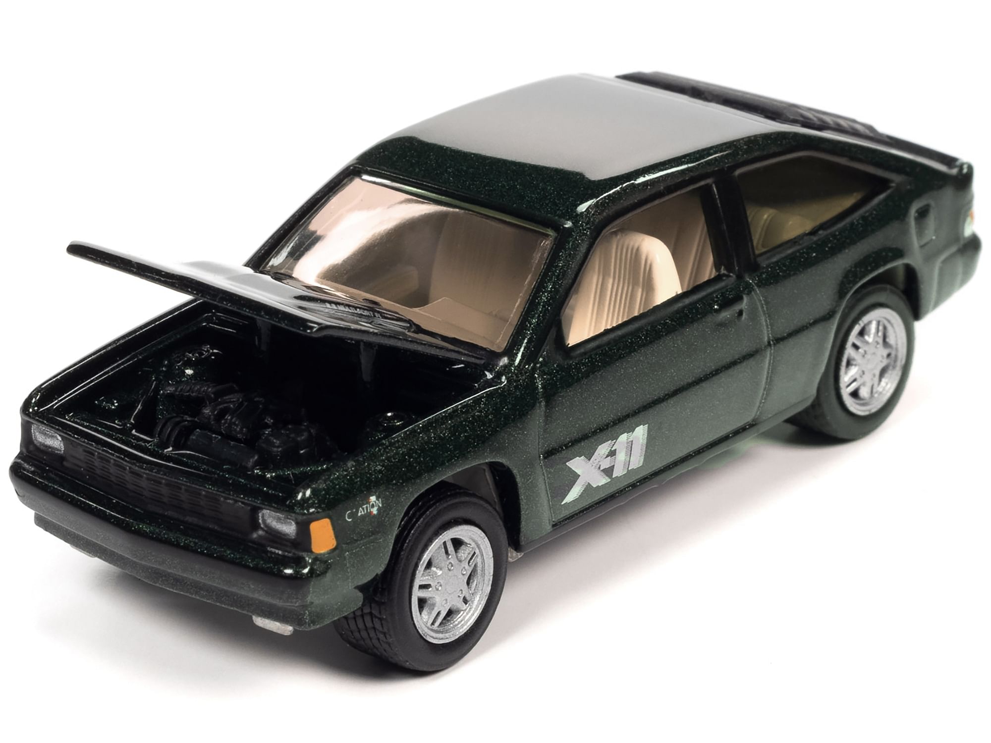 1981 Chevrolet Citation X-11 Dark Green Metallic “Classic Gold Collection” Series Limited Edition to 8476 pieces Worldwide 1/64 Diecast Model Car by Johnny Lightning