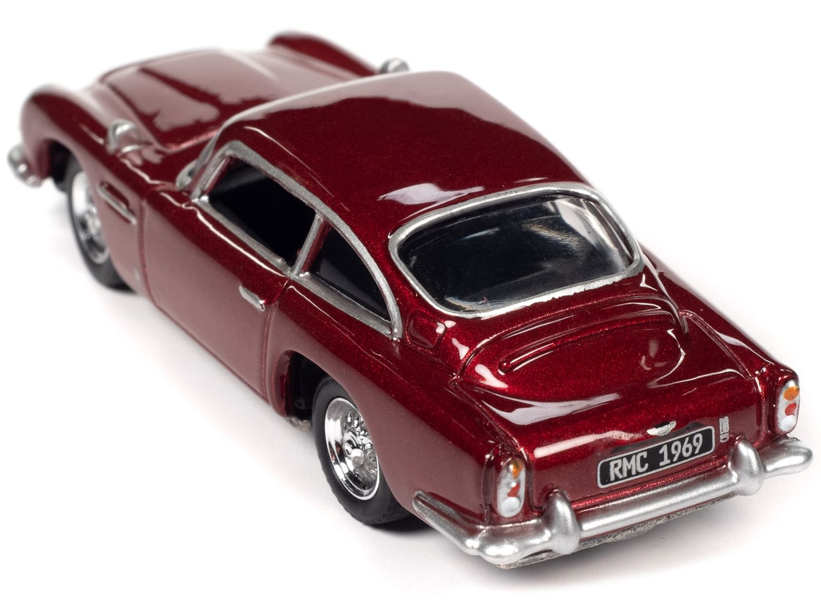 1966 Aston Martin DB5 RHD (Right Hand Drive) Rossa Rubina Chiara Red Metallic “Classic Gold Collection” 2023 Release 1 Limited Edition to 4428 pieces Worldwide 1/64 Diecast Model Car by Johnny Lightning