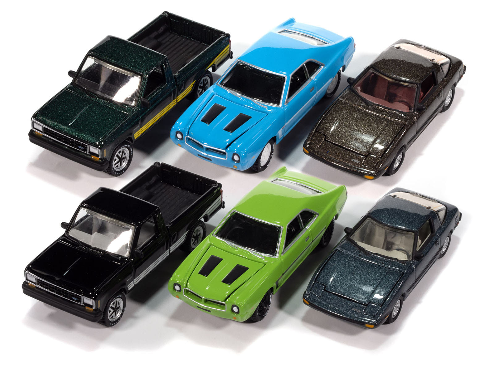 "Classic Gold Collection" 2025 Release 2 Set of 6 Cars 1/64 Diecast Model Cars by Johnny Lightning - Image 2