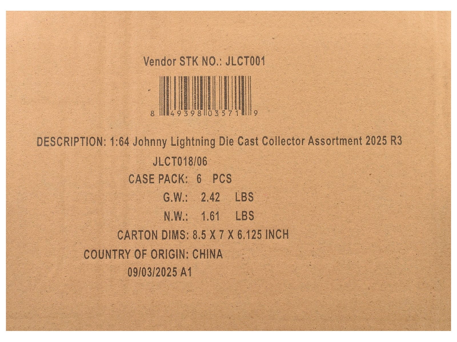 Johnny Lightning Collector's Tin 2025 Set of 6 Cars Release 3 Limited Edition 1/64 Diecast Model Cars by Johnny Lightning - Image 3