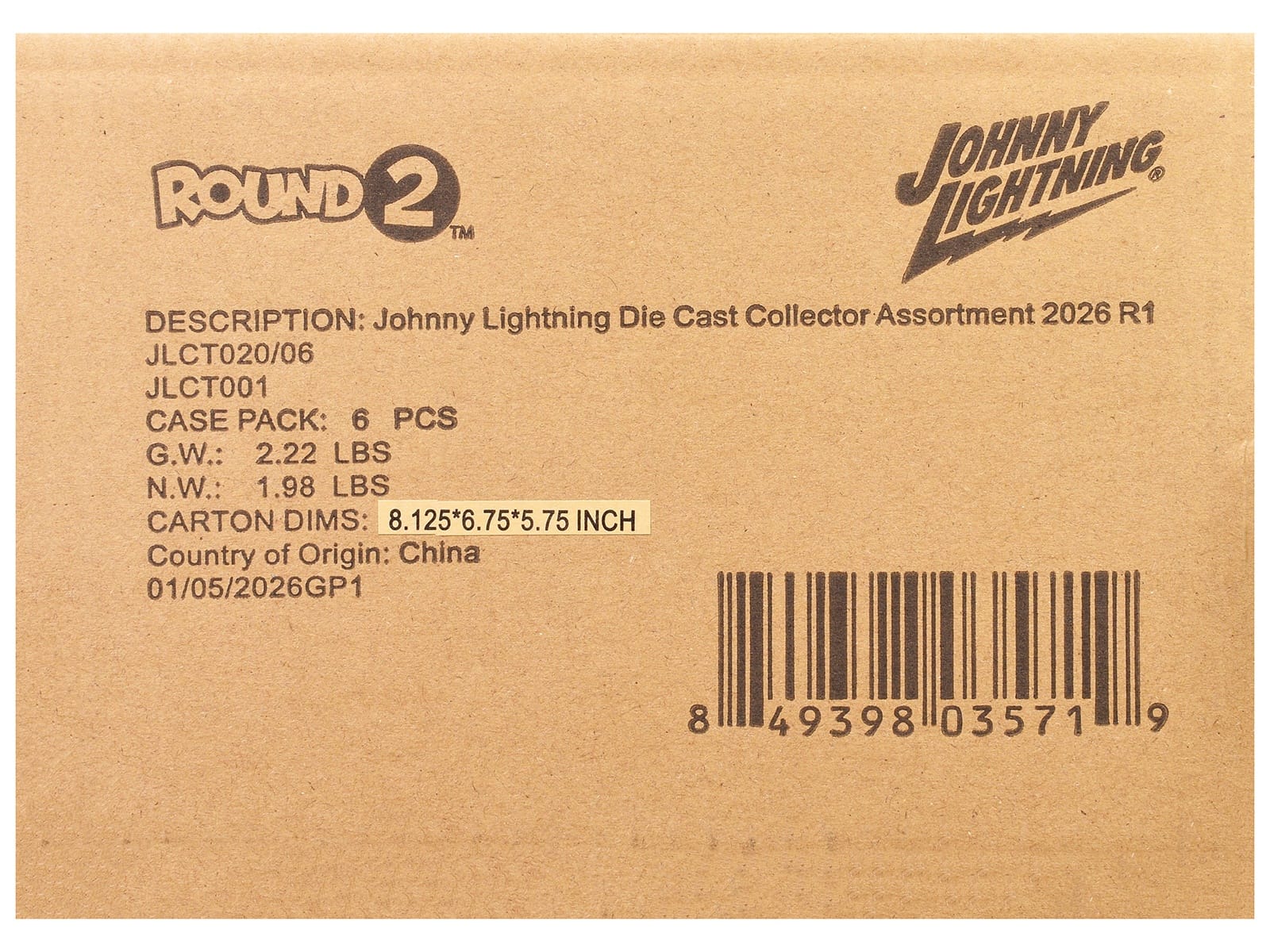 Johnny Lightning Collector's Tin 2026 Set of 6 Cars Release 1 Limited Edition 1/64 Diecast Model Cars by Johnny Lightning - Image 3