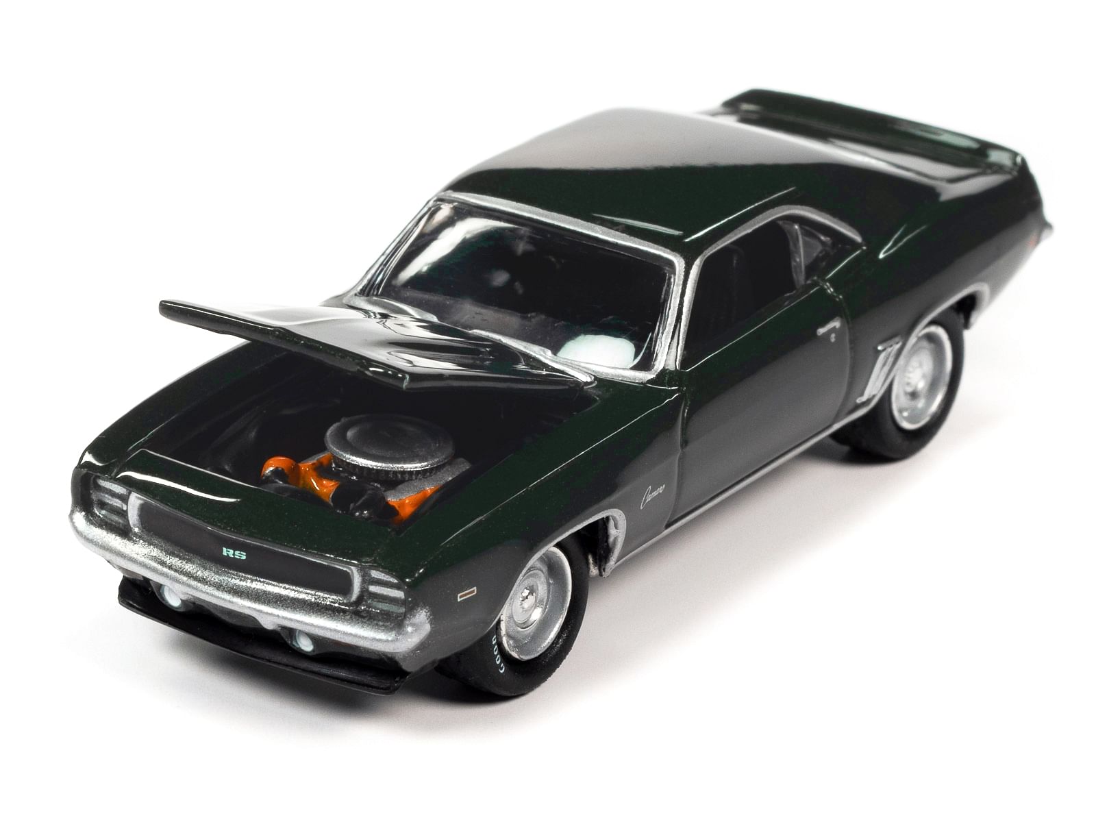 1969 Chevrolet COPO Camaro RS Fathom Green Metallic “MCACN (Muscle Car and Corvette Nationals)” Limited Edition to 4140 pieces Worldwide “Muscle Cars USA” Series 1/64 Diecast Model Car by Johnny Lightning