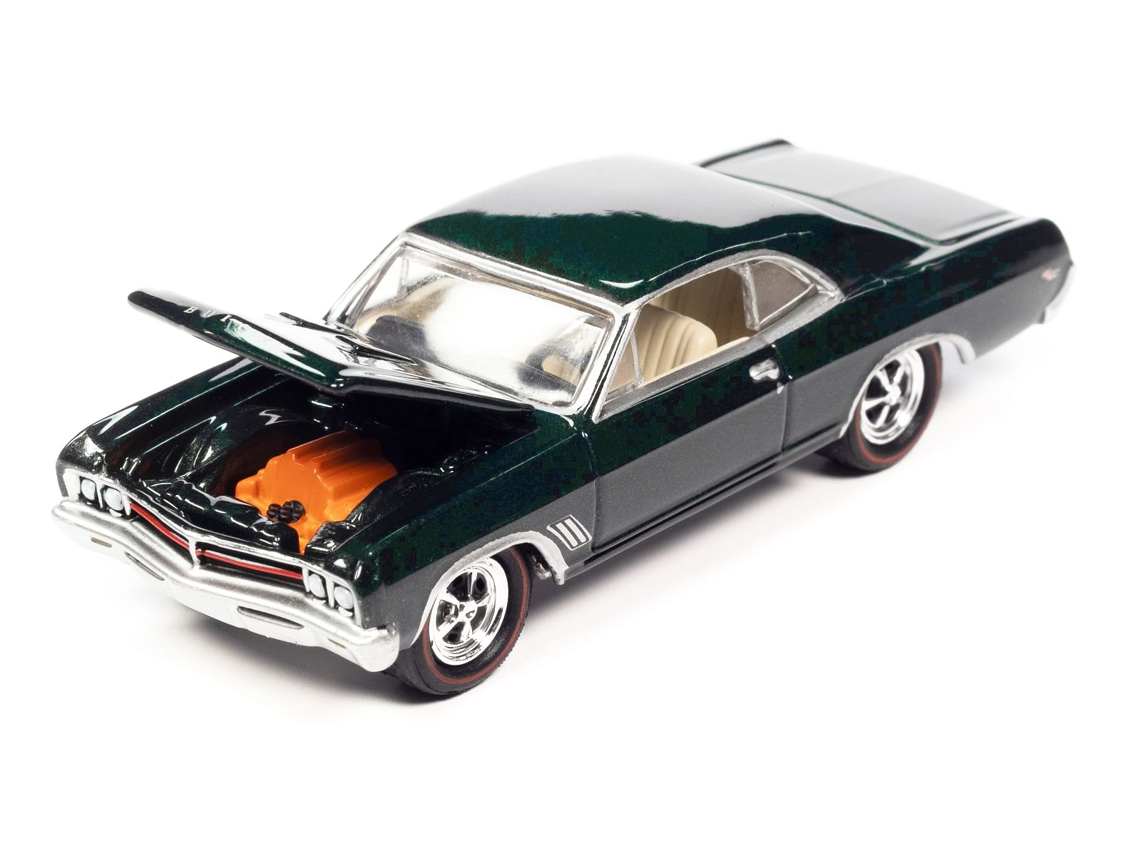 1967 Buick GS 400 Verde Green Metallic Limited Edition to 2524 pieces Worldwide “OK Used Cars” 2023 Series 1/64 Diecast Model Car by Johnny Lightning