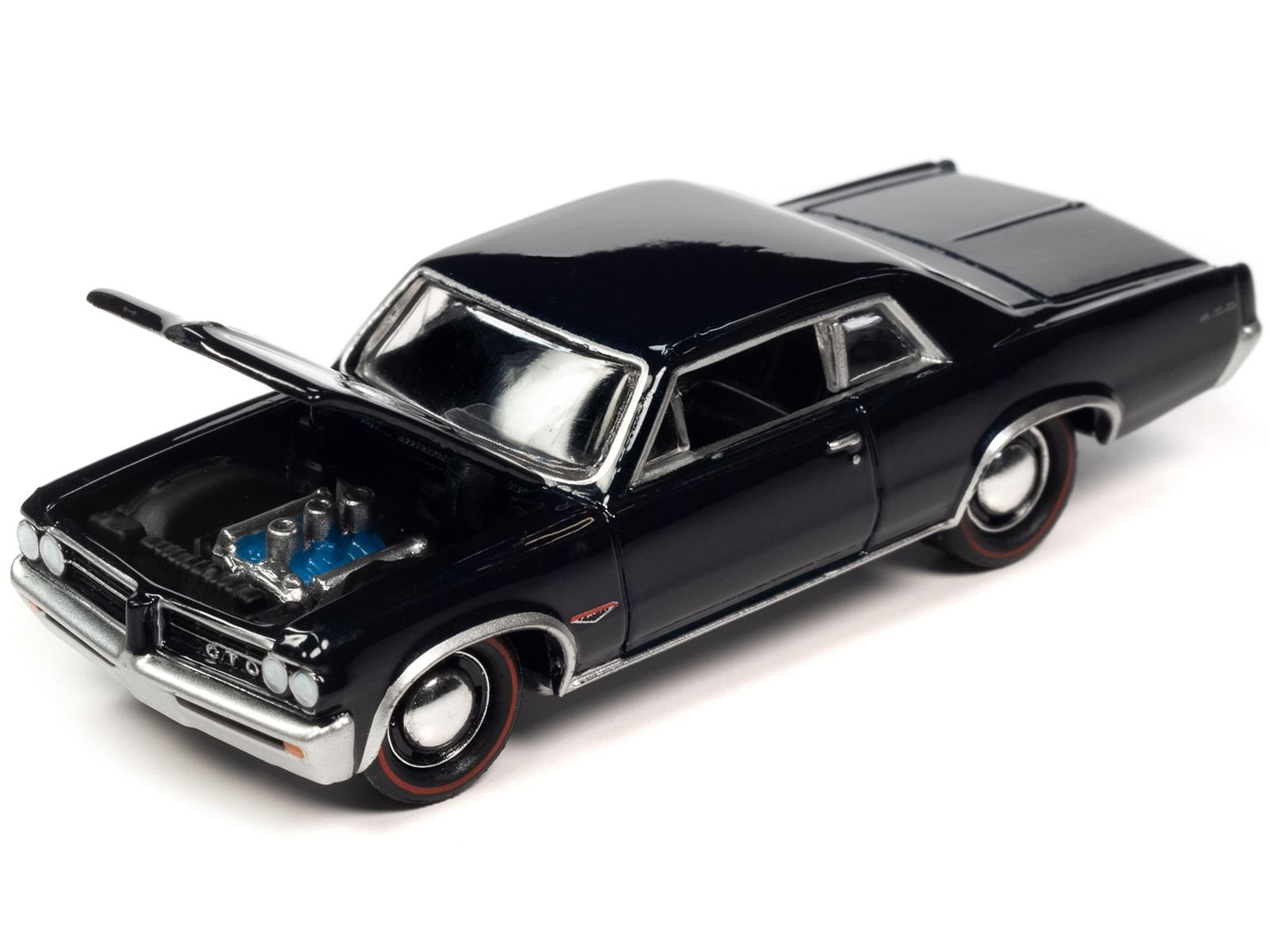 1964 Pontiac GTO Nocturne Blue Metallic Limited Edition to 2500 pieces Worldwide “OK Used Cars” 2023 Series 1/64 Diecast Model Car by Johnny Lightning