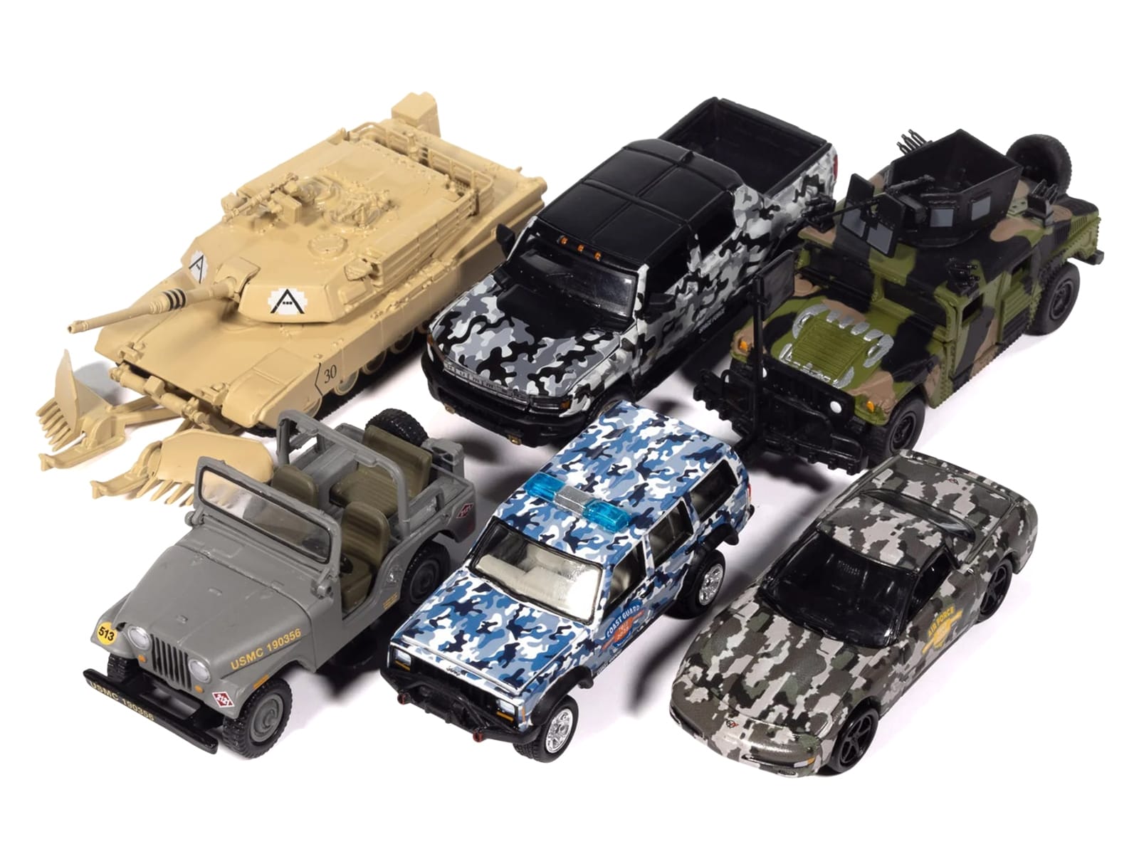 "Military" Set A of 6 pieces 2025 Release 2 Limited Edition 1/64 Diecast Model Cars by Johnny Lightning - Image 2